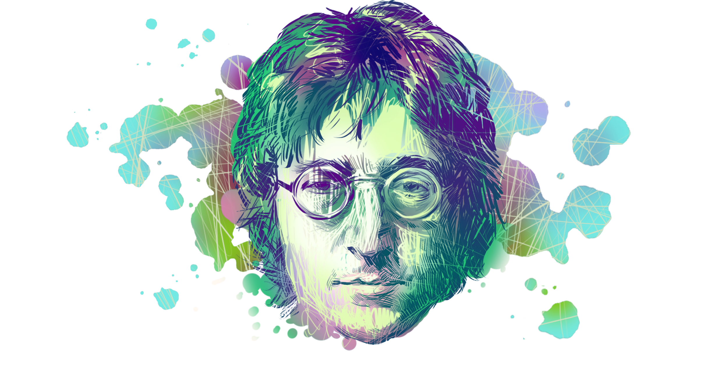 John Lennon HD Wallpaper Background Image 2500x1278