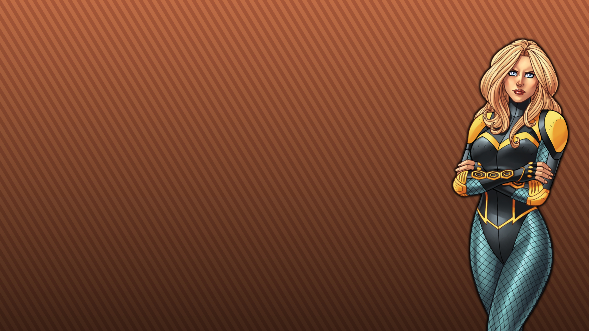 Download Blue Eyes Blonde DC Comics Comic Black Canary HD Wallpaper