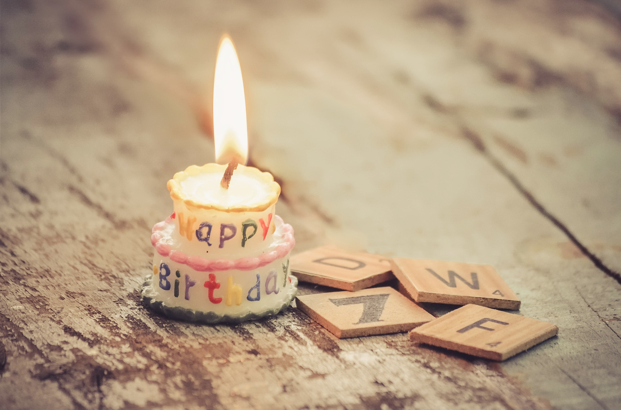 Download Candle Happy Birthday Holiday Birthday HD Wallpaper