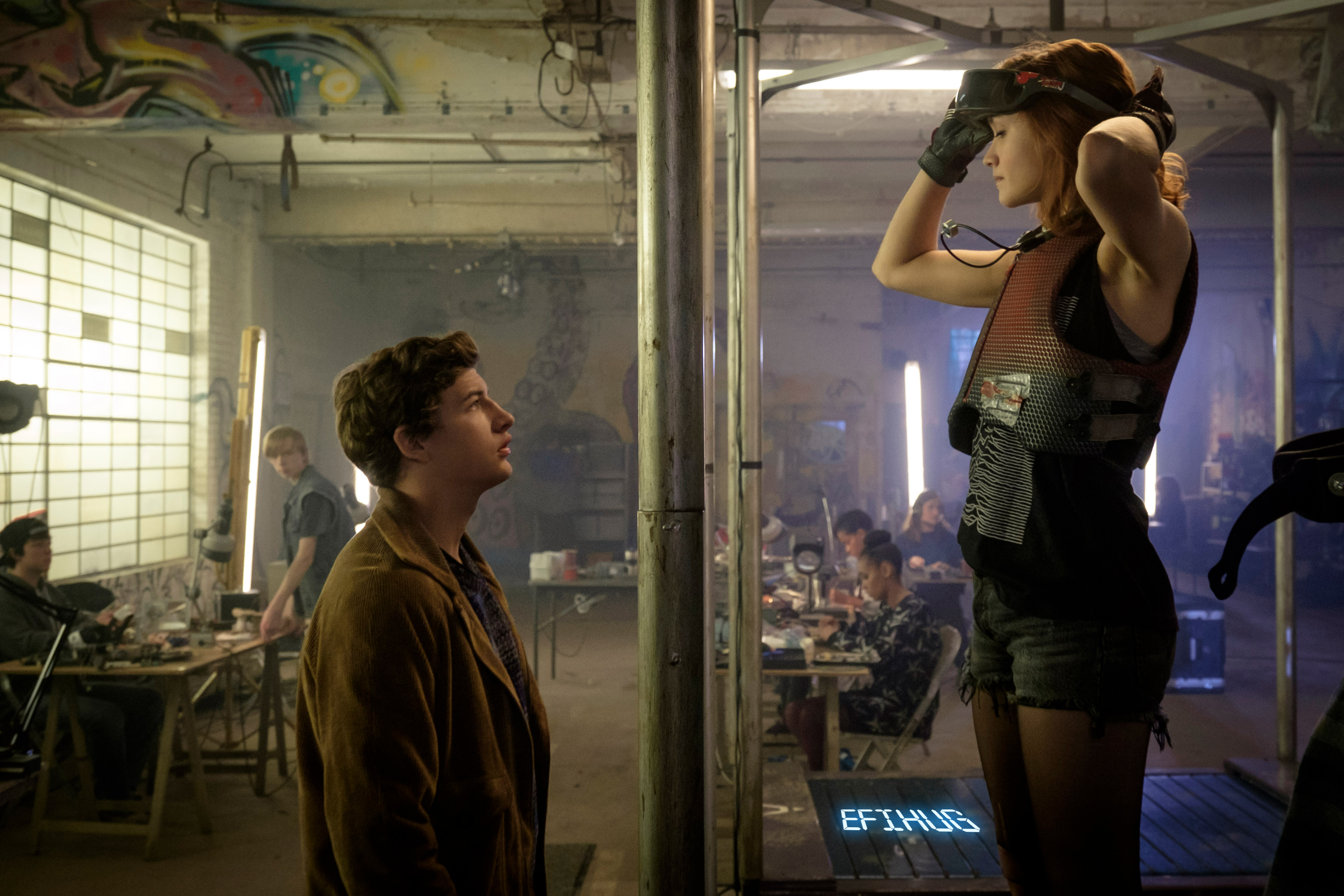 Ready Player One HD Wallpaper Featuring Olivia Cooke & Tye Sheridan