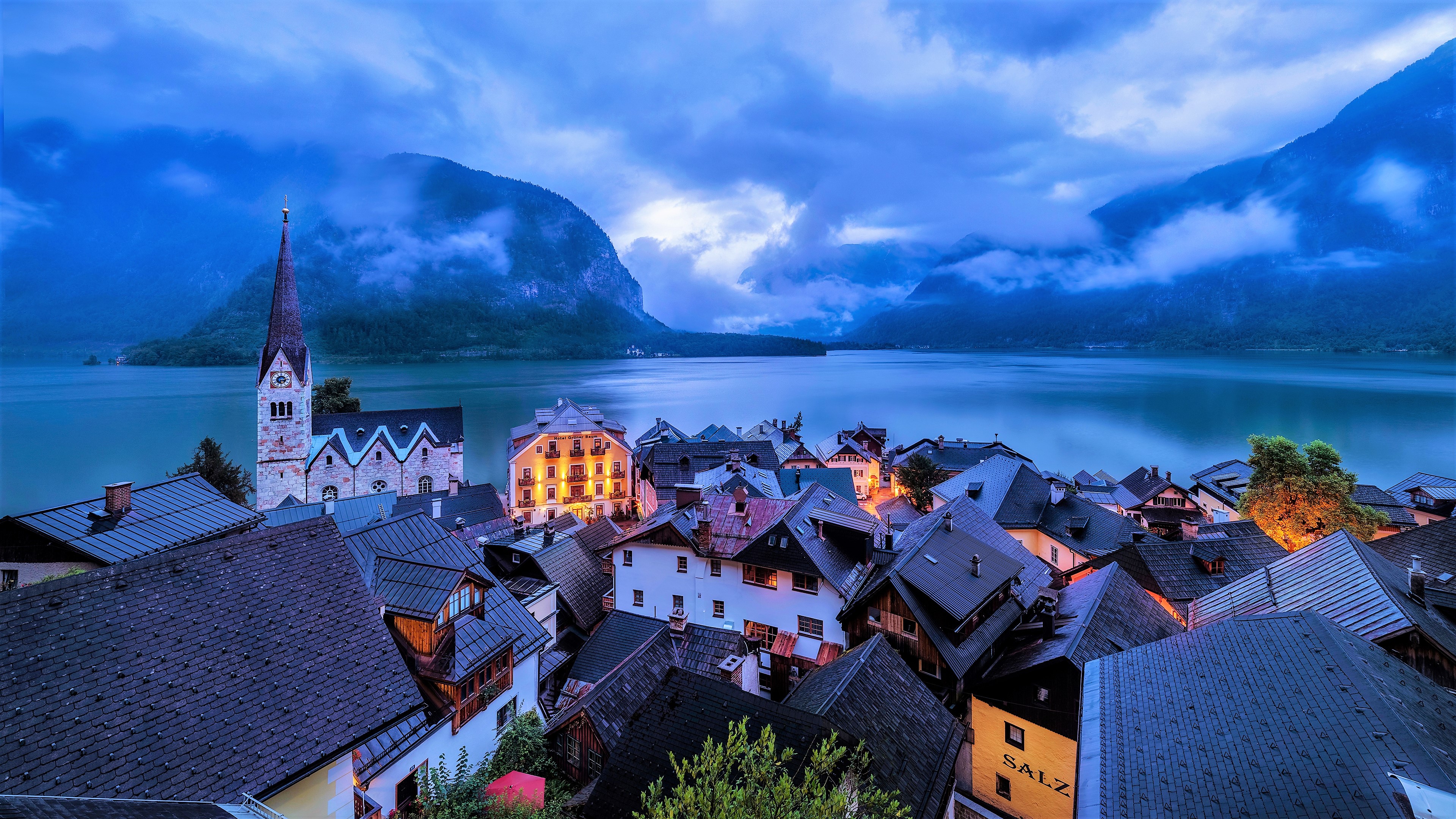 Hallstatt, Austria 4k Ultra HD Wallpaper Background Image 3840x2160