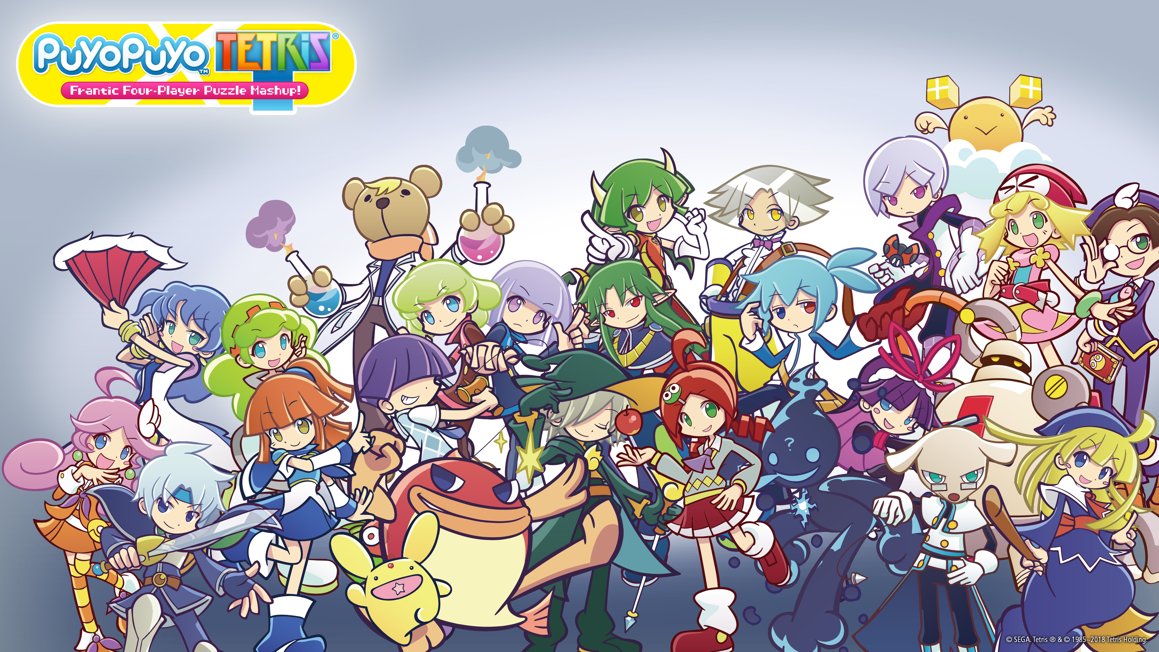 Puyo Puyo Tetris 4k Ultra HD Wallpaper Background Image 3840x2160