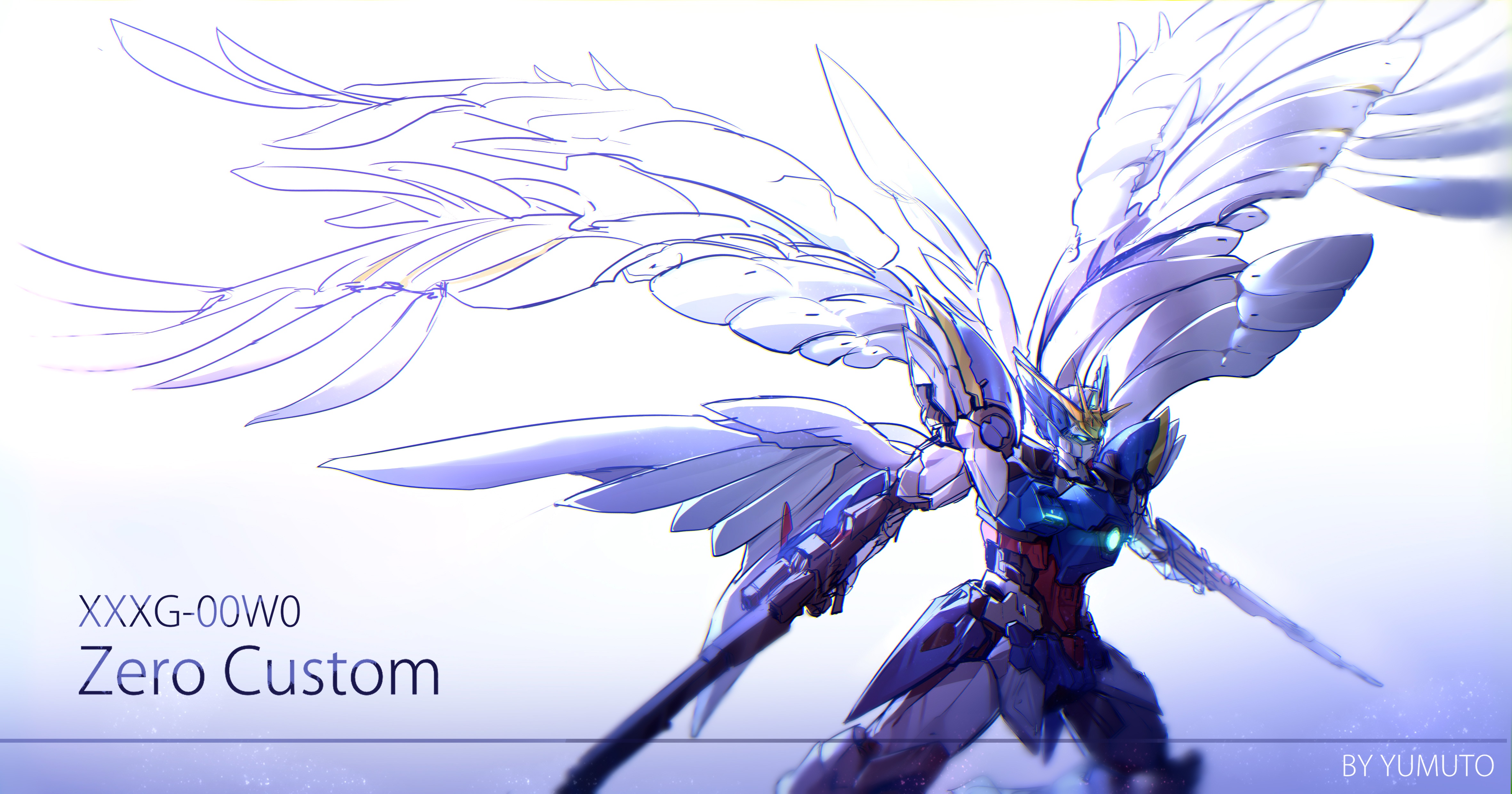 Mobile Suit Gundam Wing 4k Ultra HD Wallpaper by Yumuto