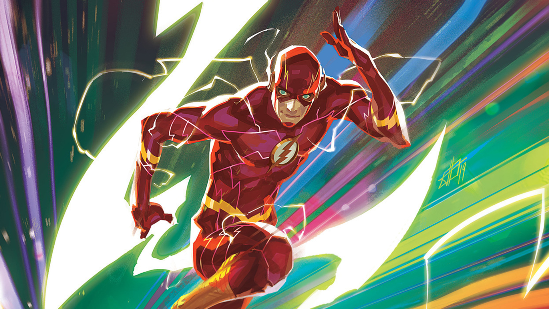 Download Barry Allen Comic Flash HD Wallpaper