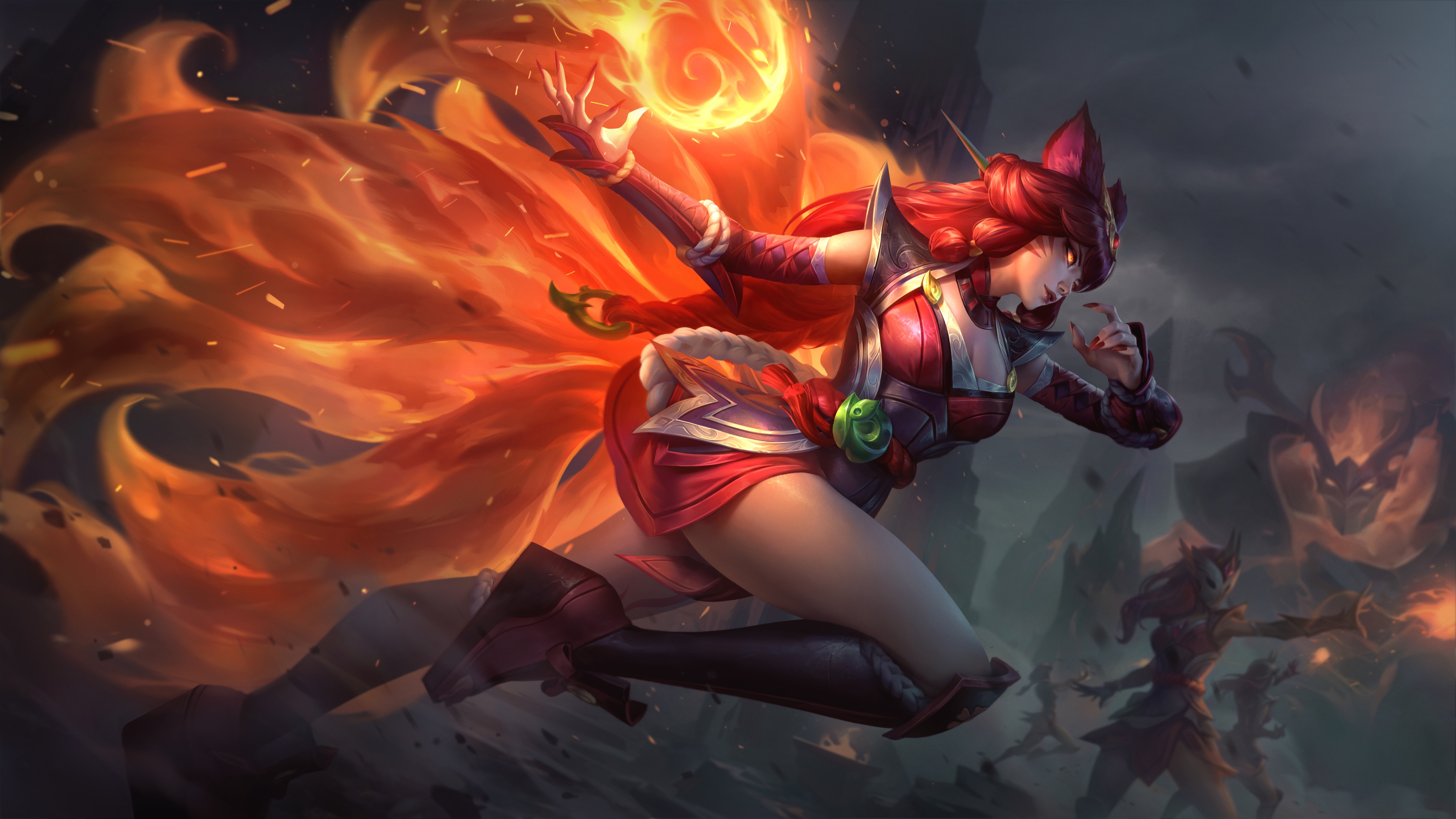 アーリの壁紙 1920x1080 310+] Ahri (League Of Legends) Wallpapers