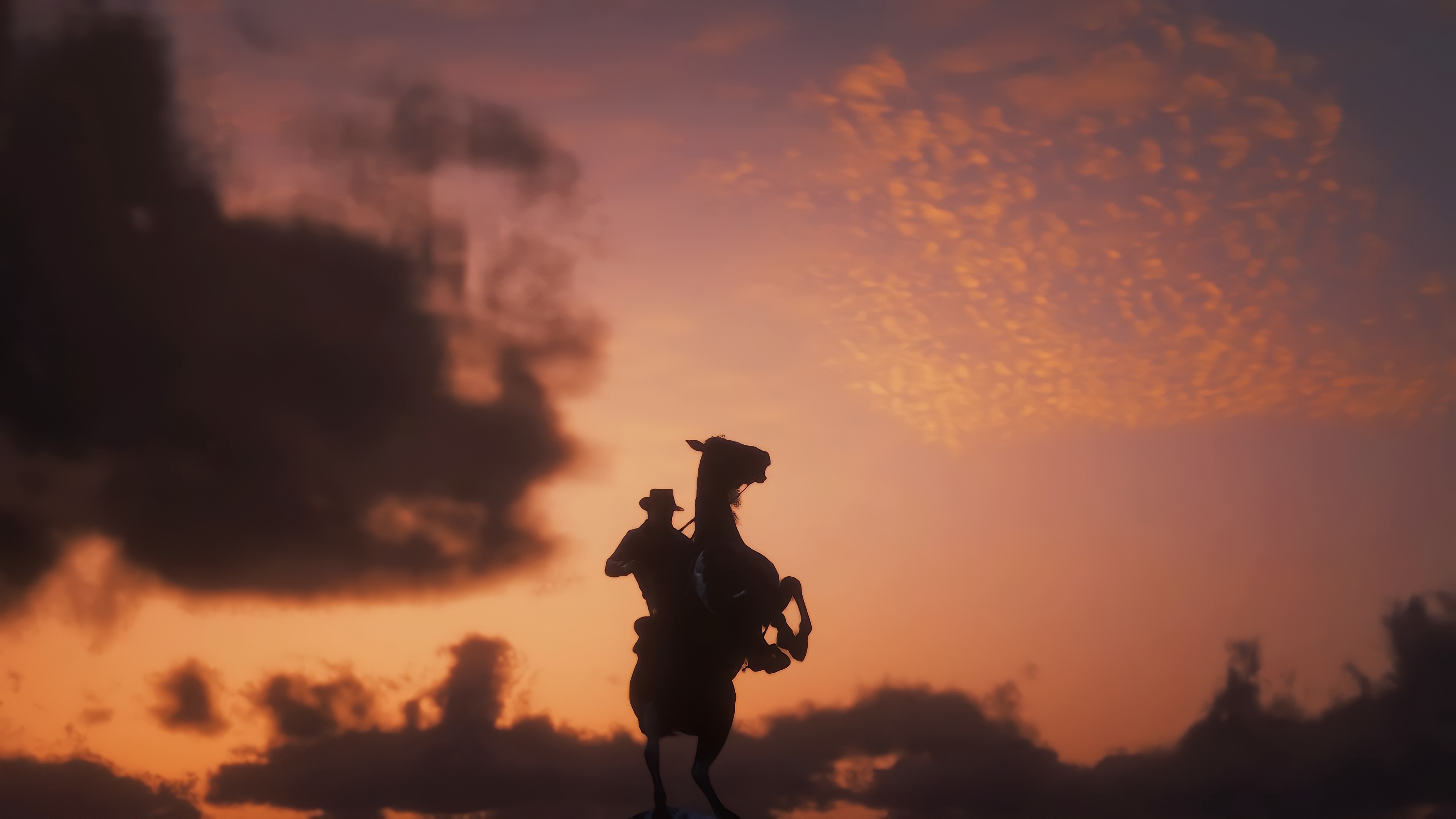 Red Dead Redemption 2 Horse sunrise by Martillo