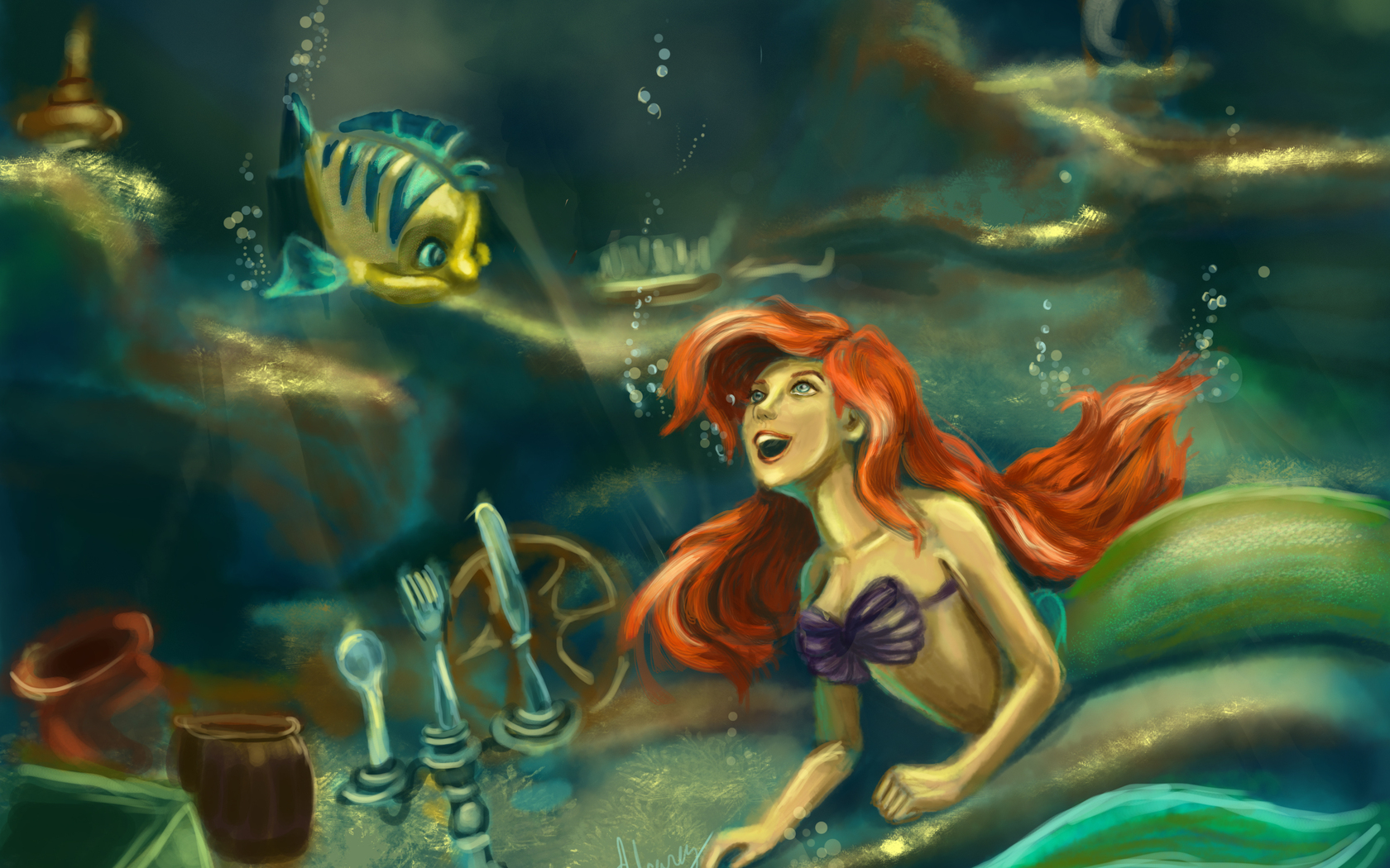 The Little Mermaid Computer Wallpapers, Desktop Backgrounds 1680x1050