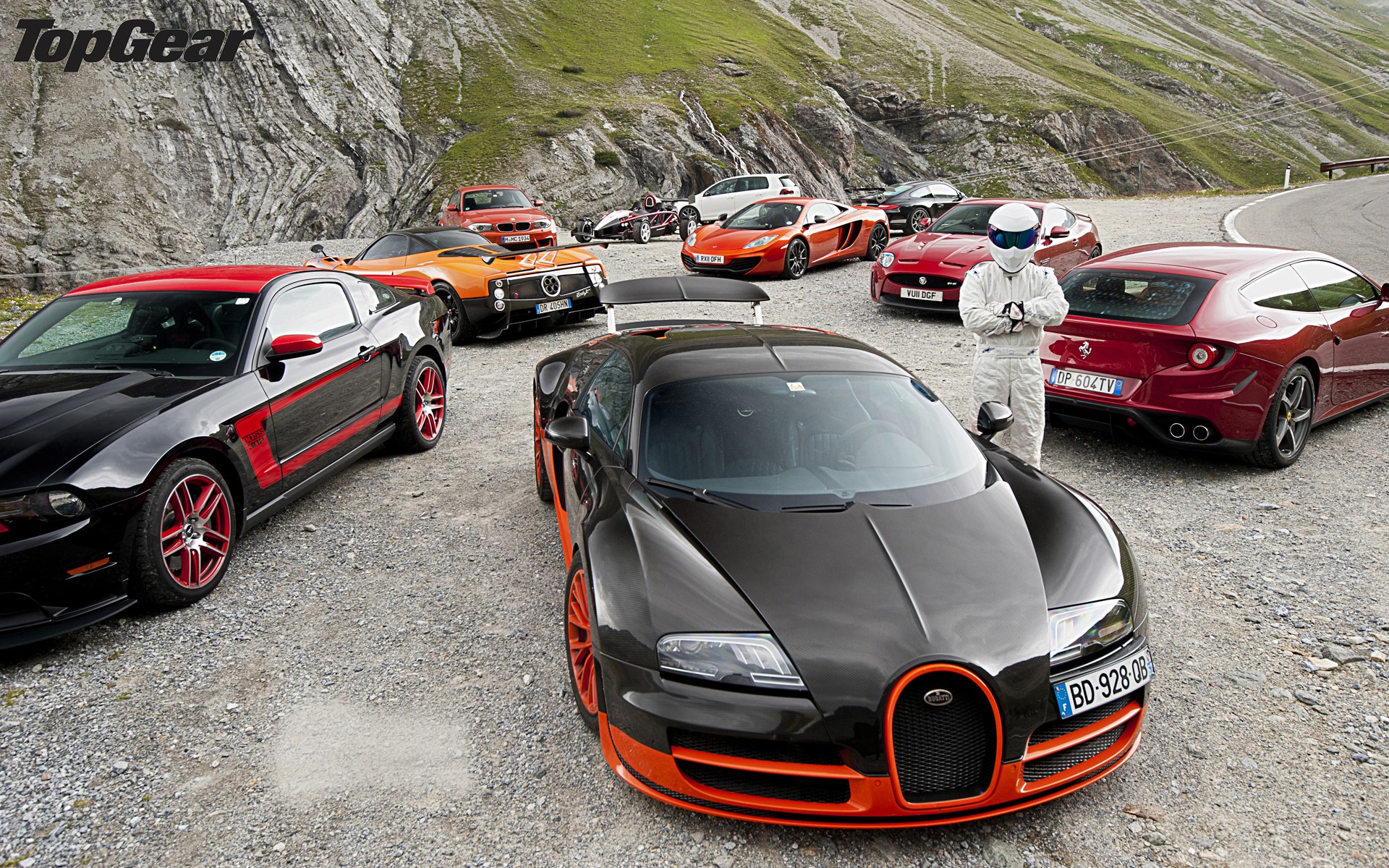 Download Top Gear's Elite Car Lineup HD Wallpaper for Free!