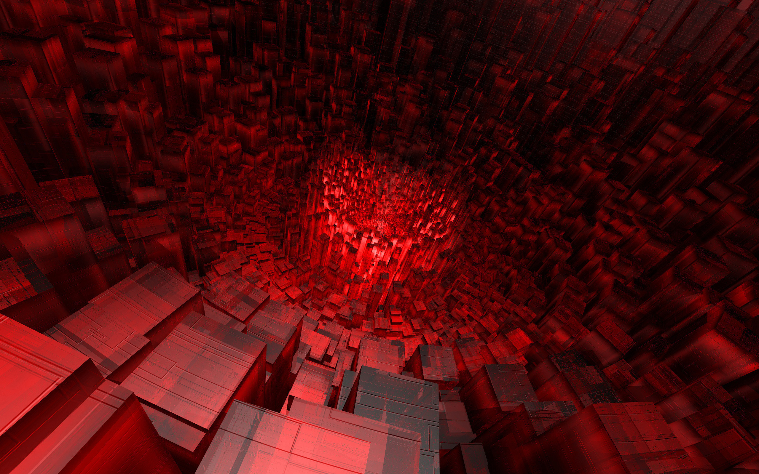 Download CGI 3D Abstract Red HD Wallpaper