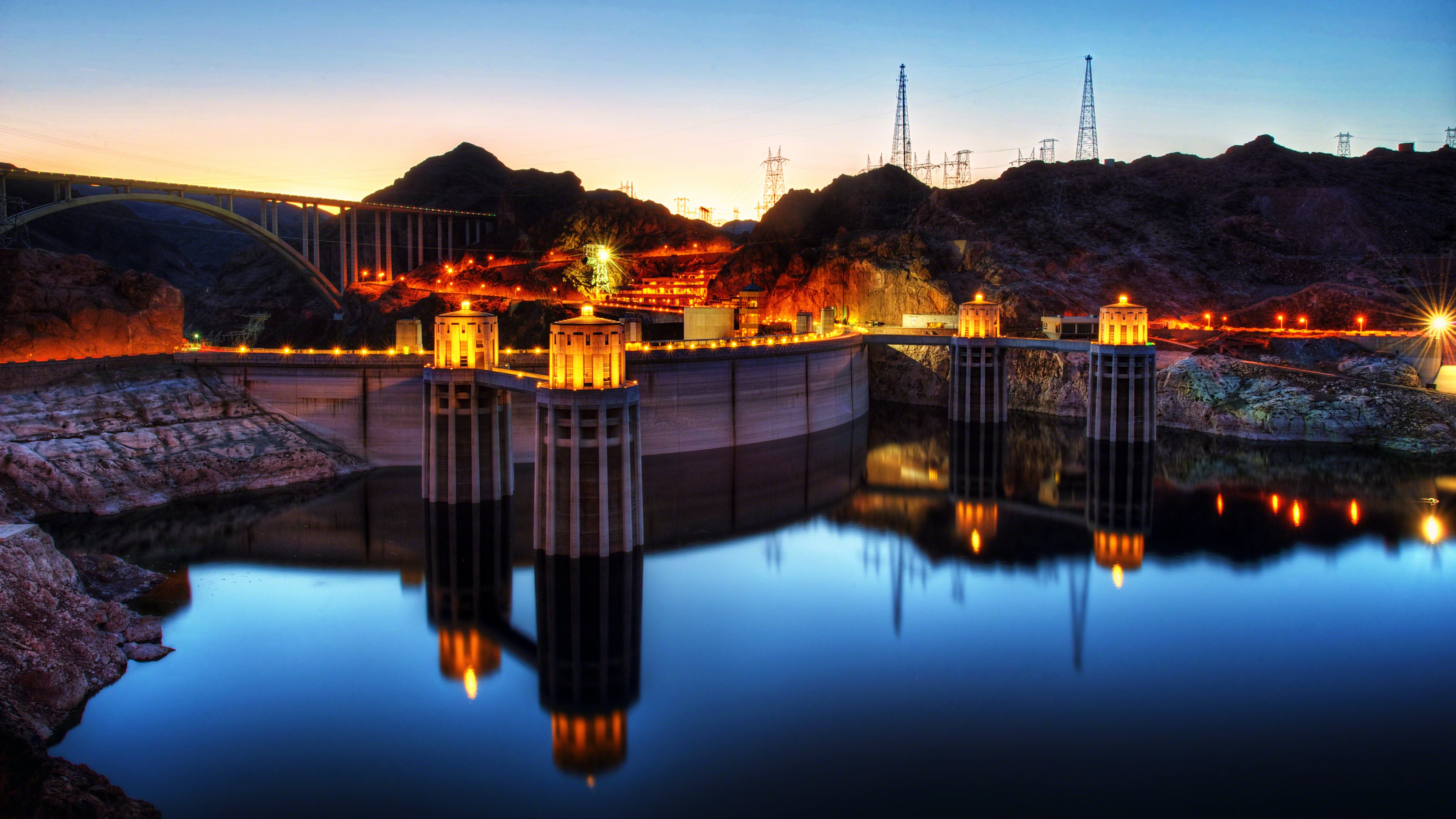 Download Man Made Hoover Dam 4k Ultra HD Wallpaper