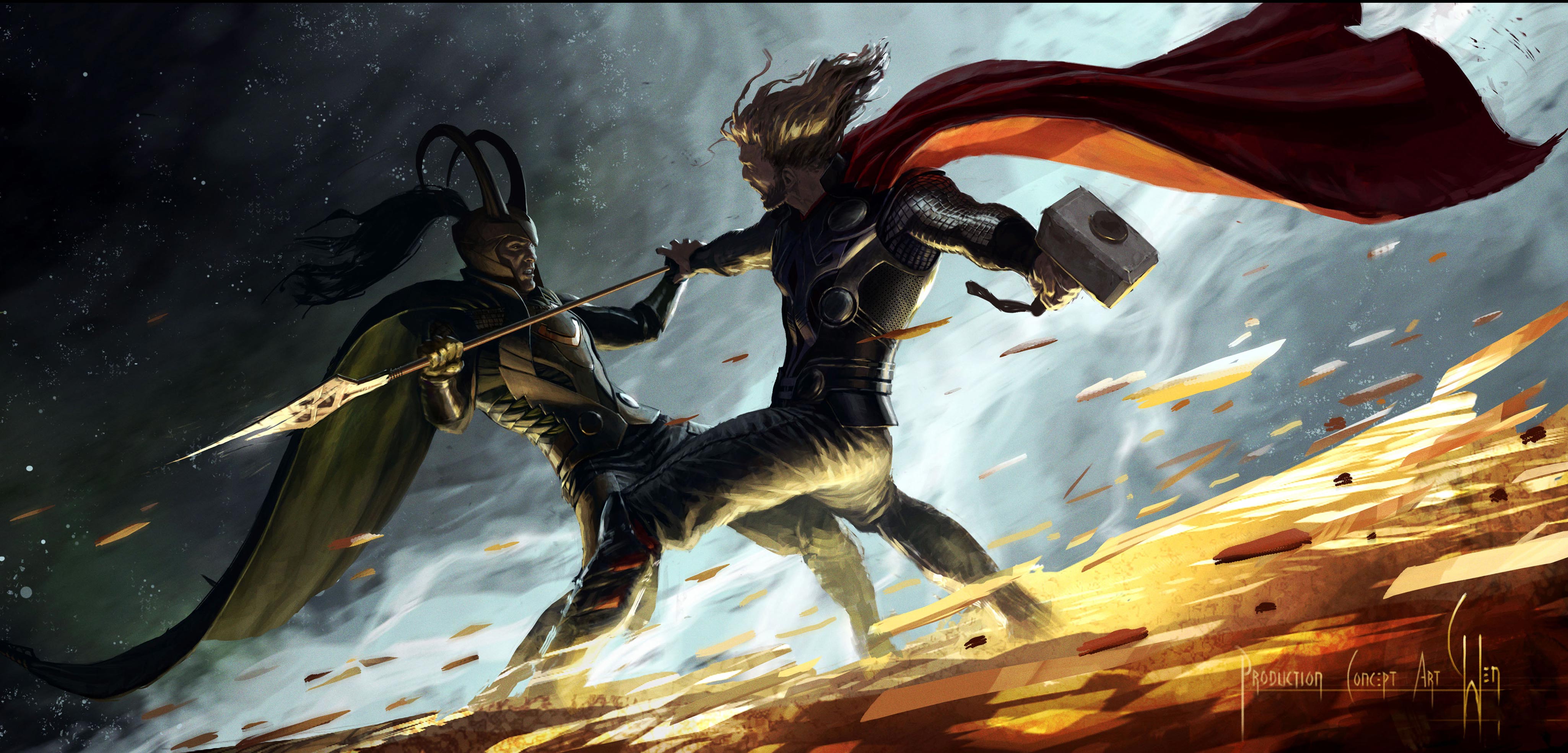 Thor The Dark World HD Wallpaper Background Image 4100x1969