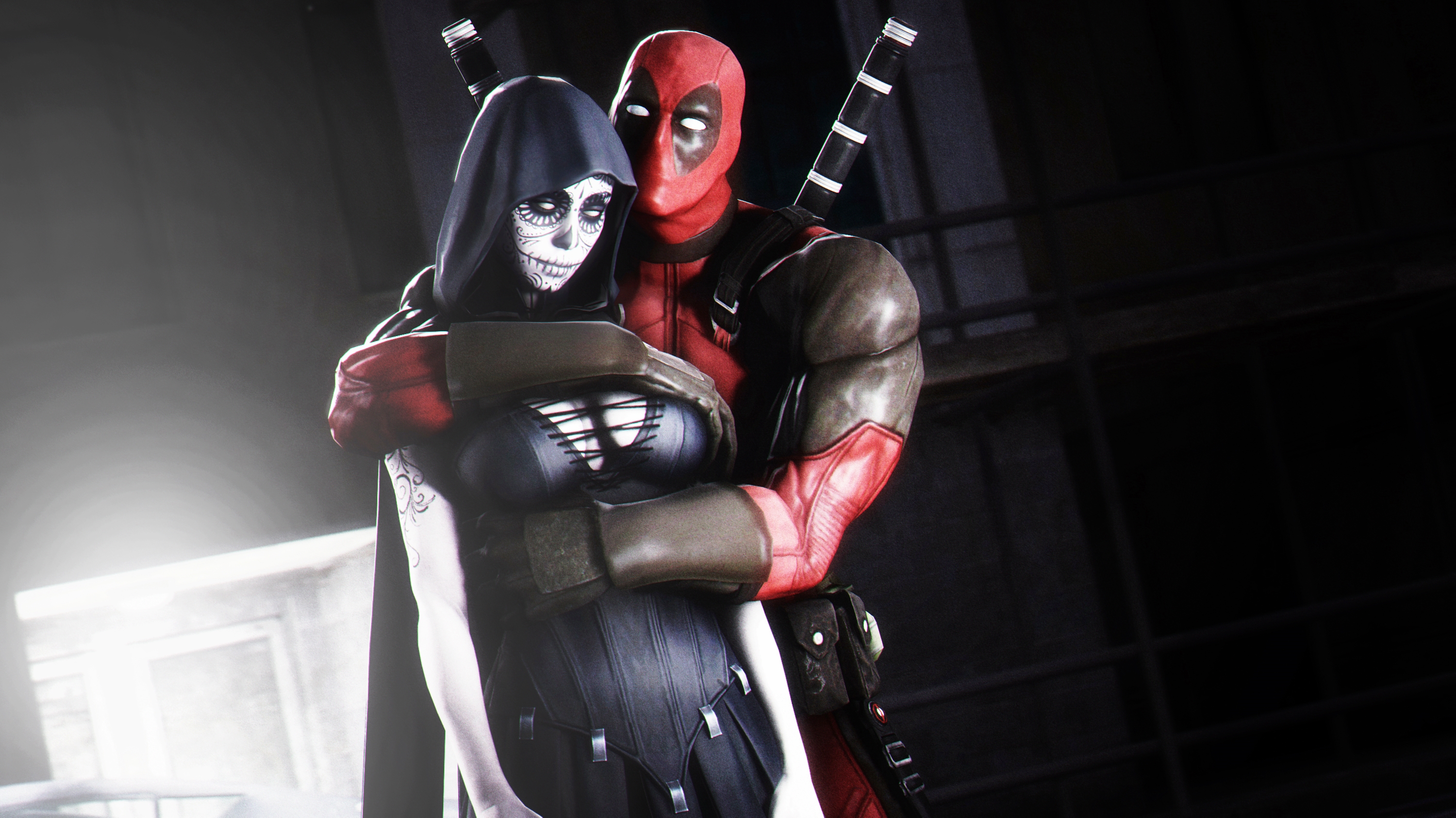 Deadpool Death Embrace Hd Wallpaper