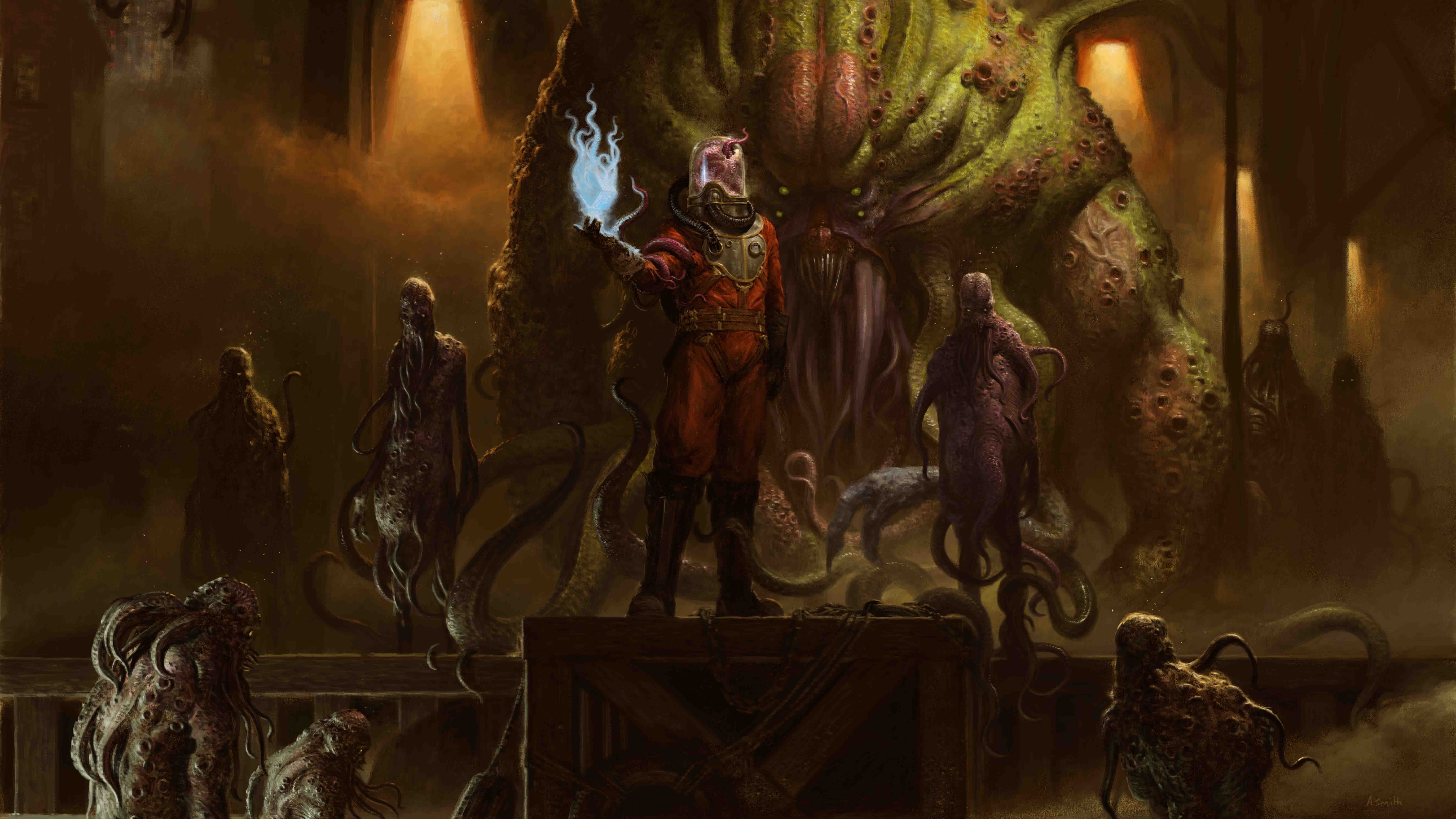 Cthulhu 8k Ultra HD Wallpaper Background Image