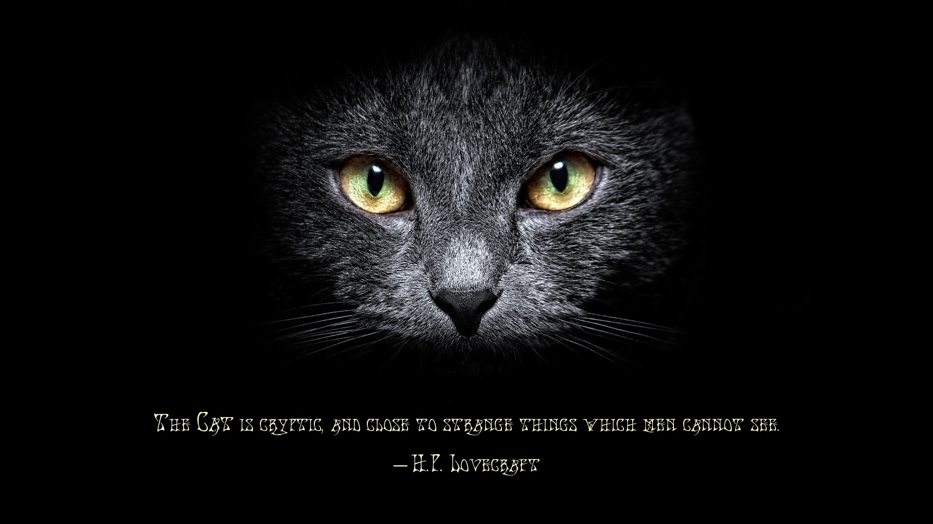 H.P. Lovecraft Quote HD Wallpaper Background Image 1920x1080