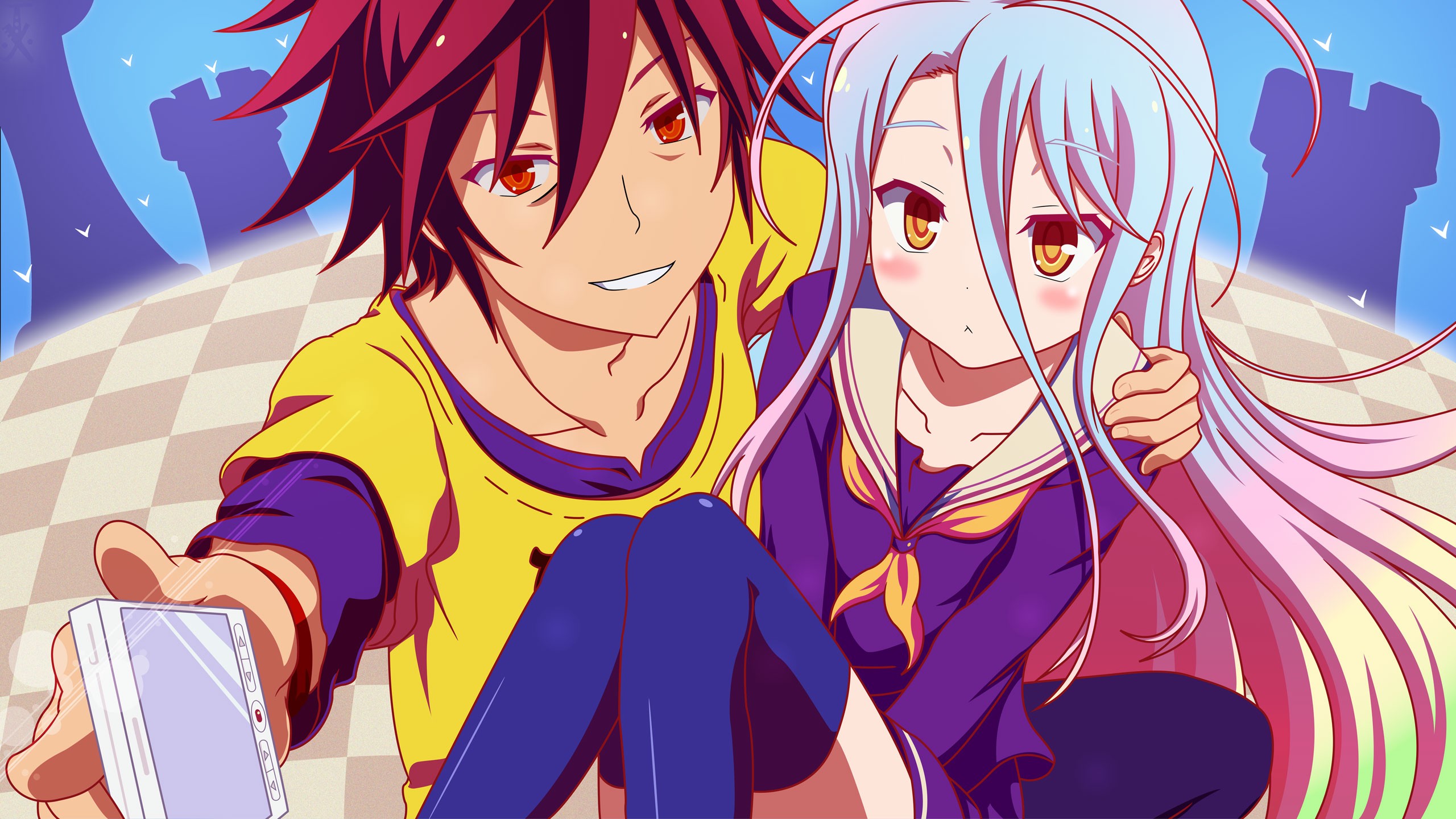Sora and Shiro Full HD Fond d'écran and ArrièrePlan