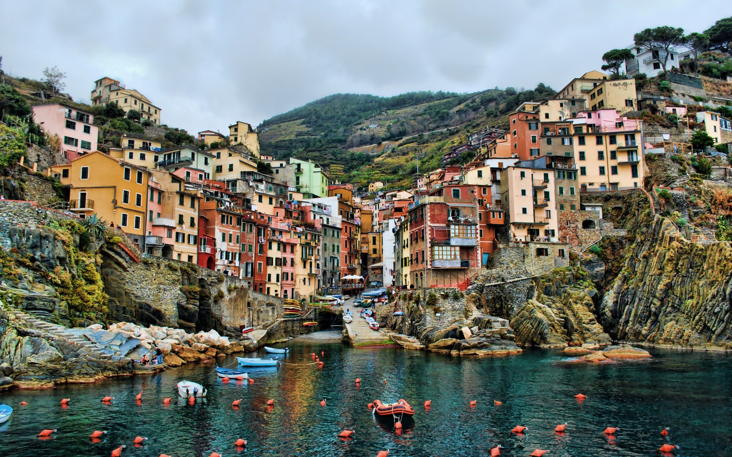 Riomaggiore Village A Stunning HD Wallpaper of Cinque Terre's Charm