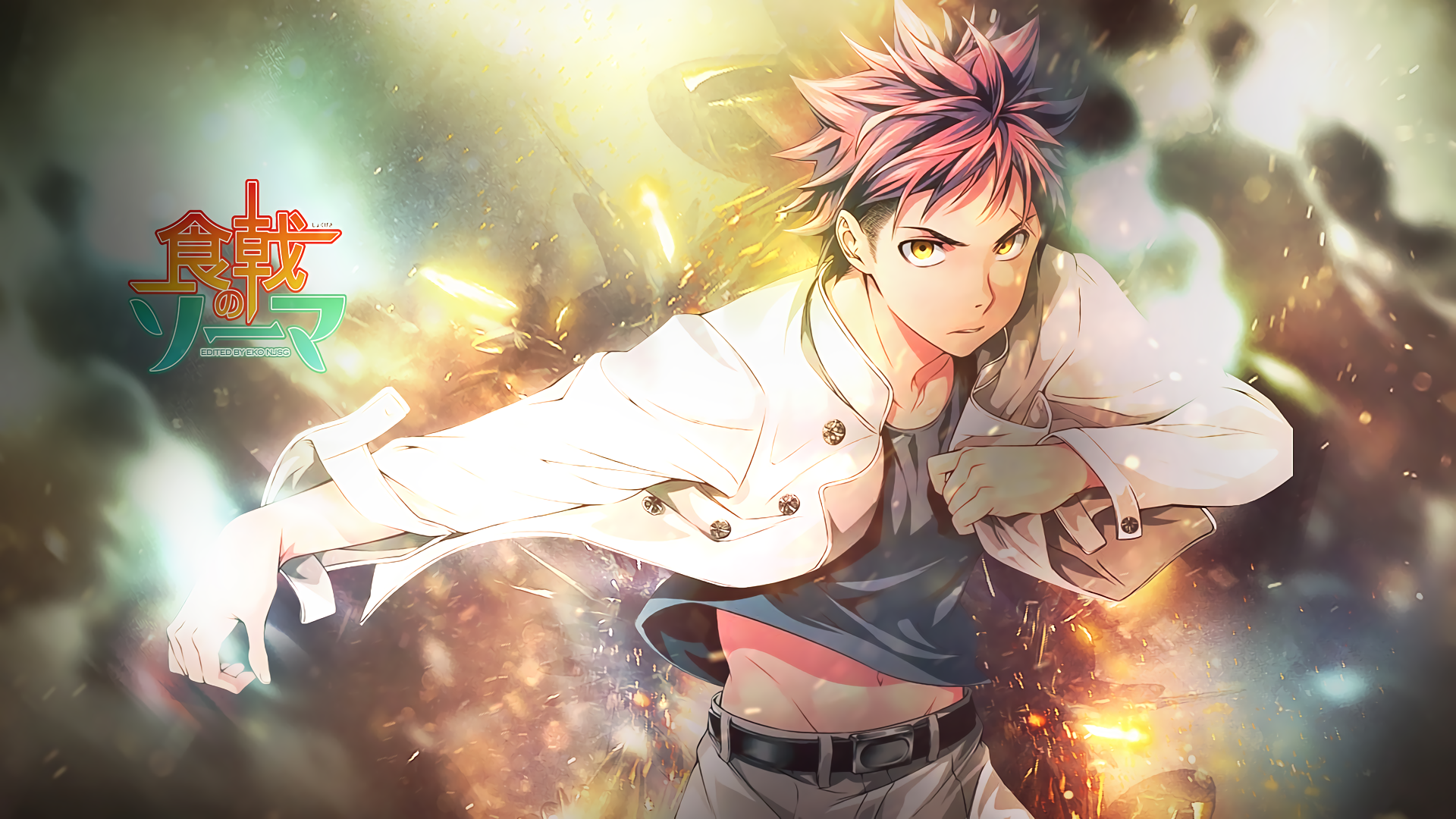 Sōma Yukihira HD Wallpaper from Food Wars Shokugeki no Soma by Eko Njsg