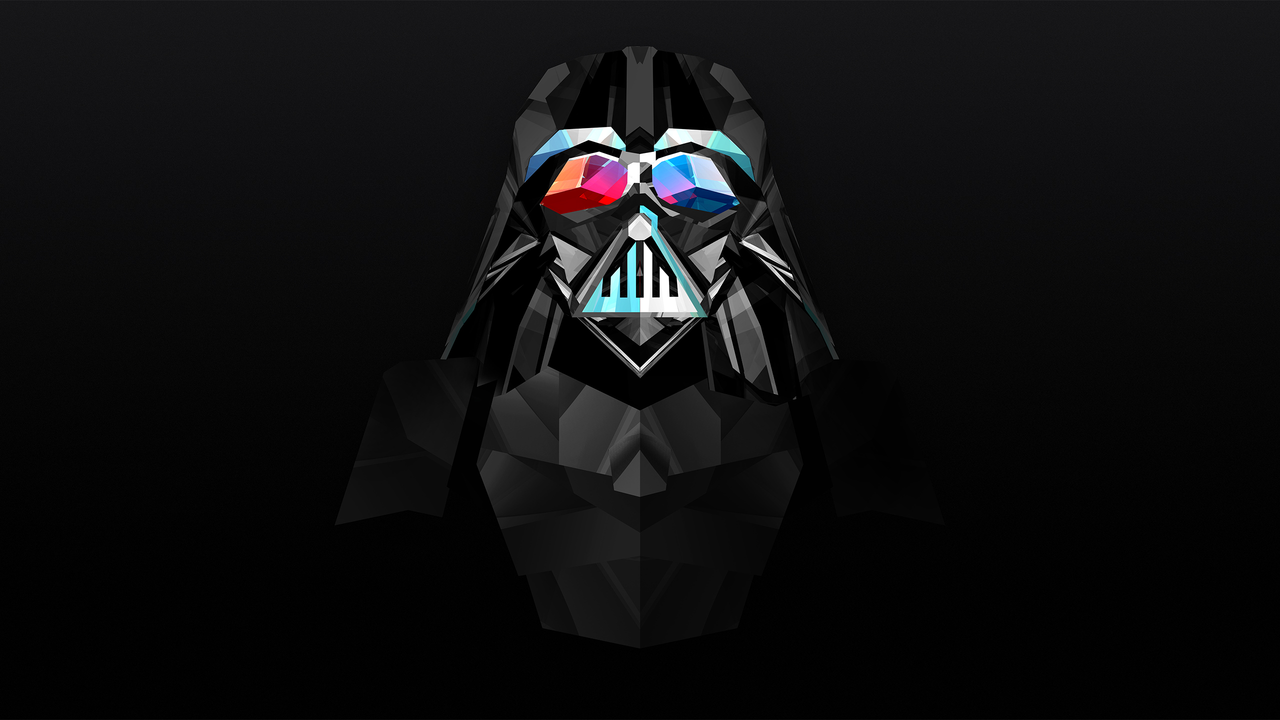 Download Darth Vader Star Wars Abstract Facets HD Wallpaper by Justin