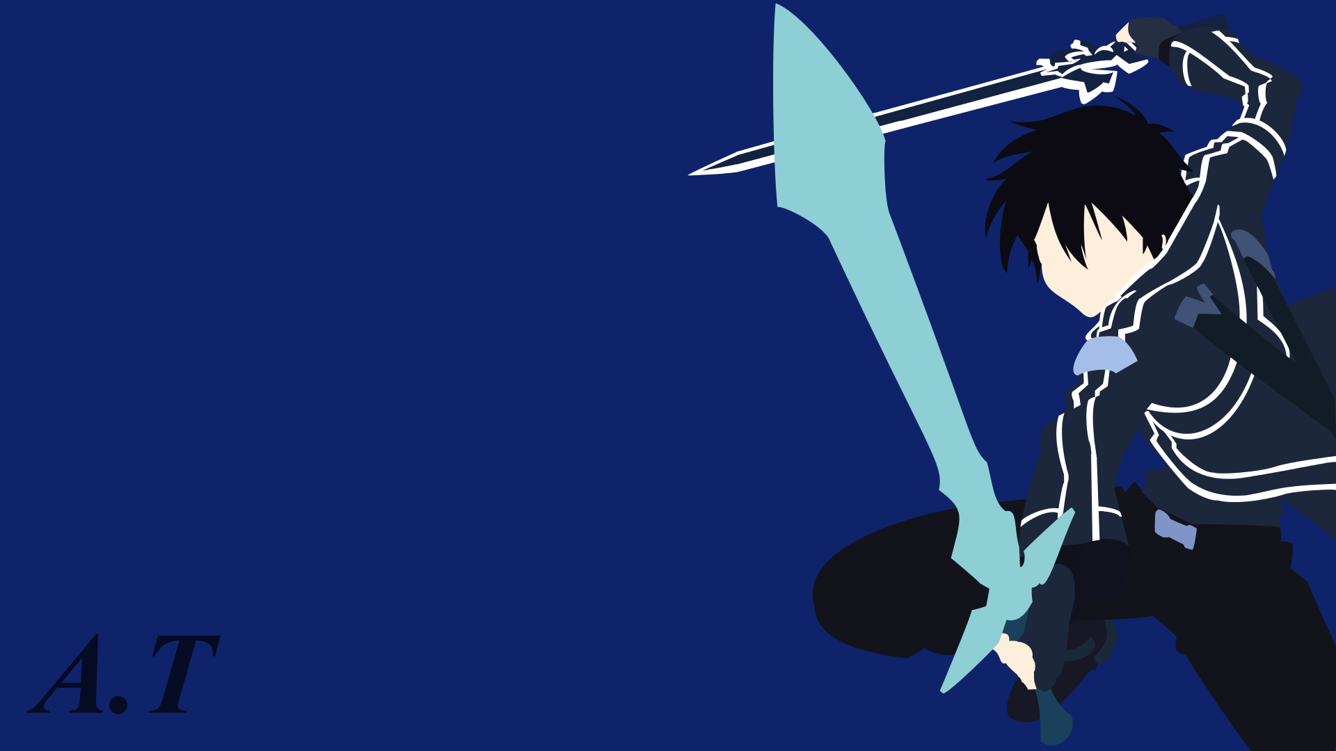 Download Minimalist Kazuto Kirigaya Kirito (Sword Art Online) Anime Sword Art Online HD Wallpaper