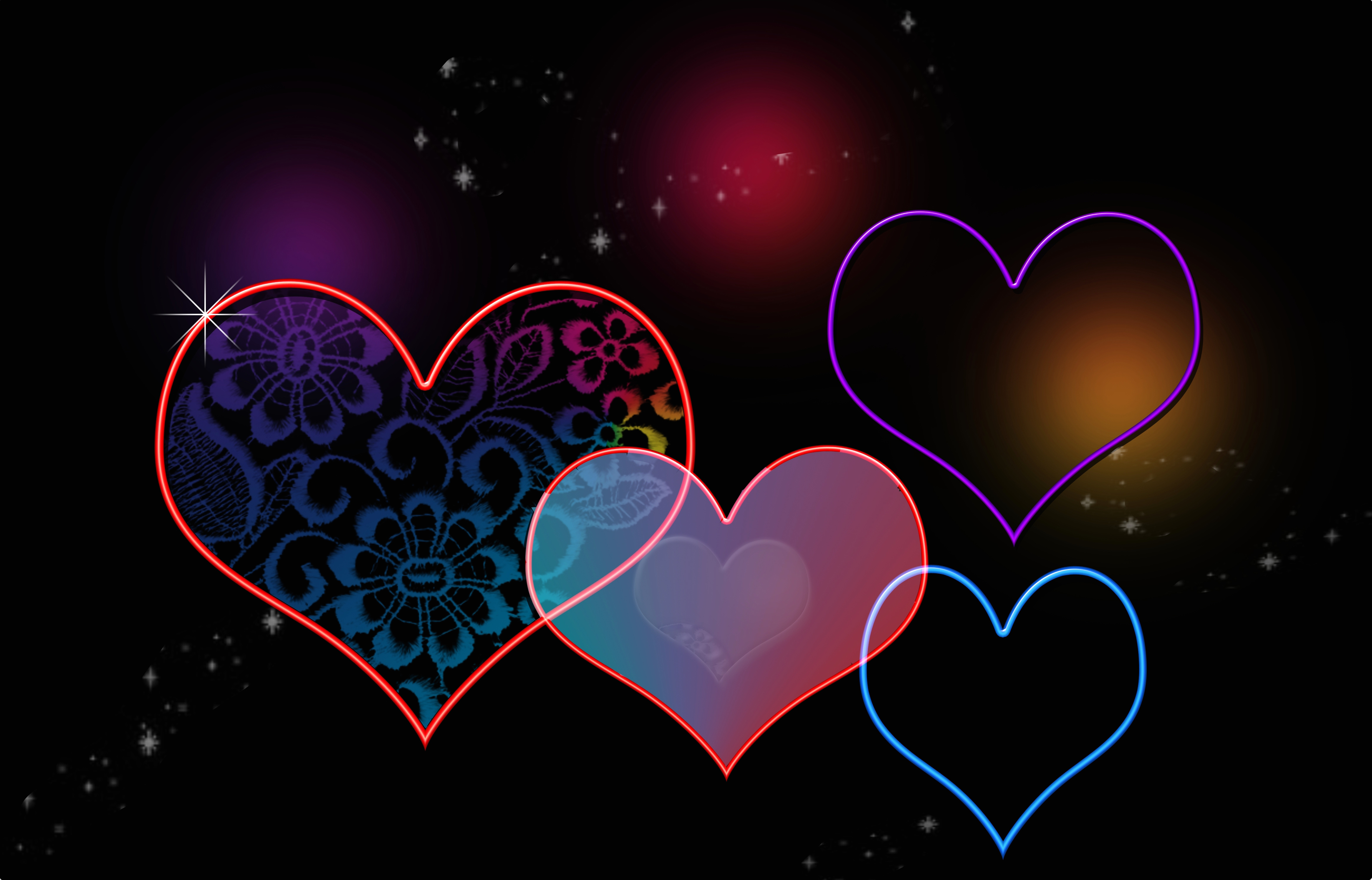 Artistic Heart 4k Ultra HD Wallpaper