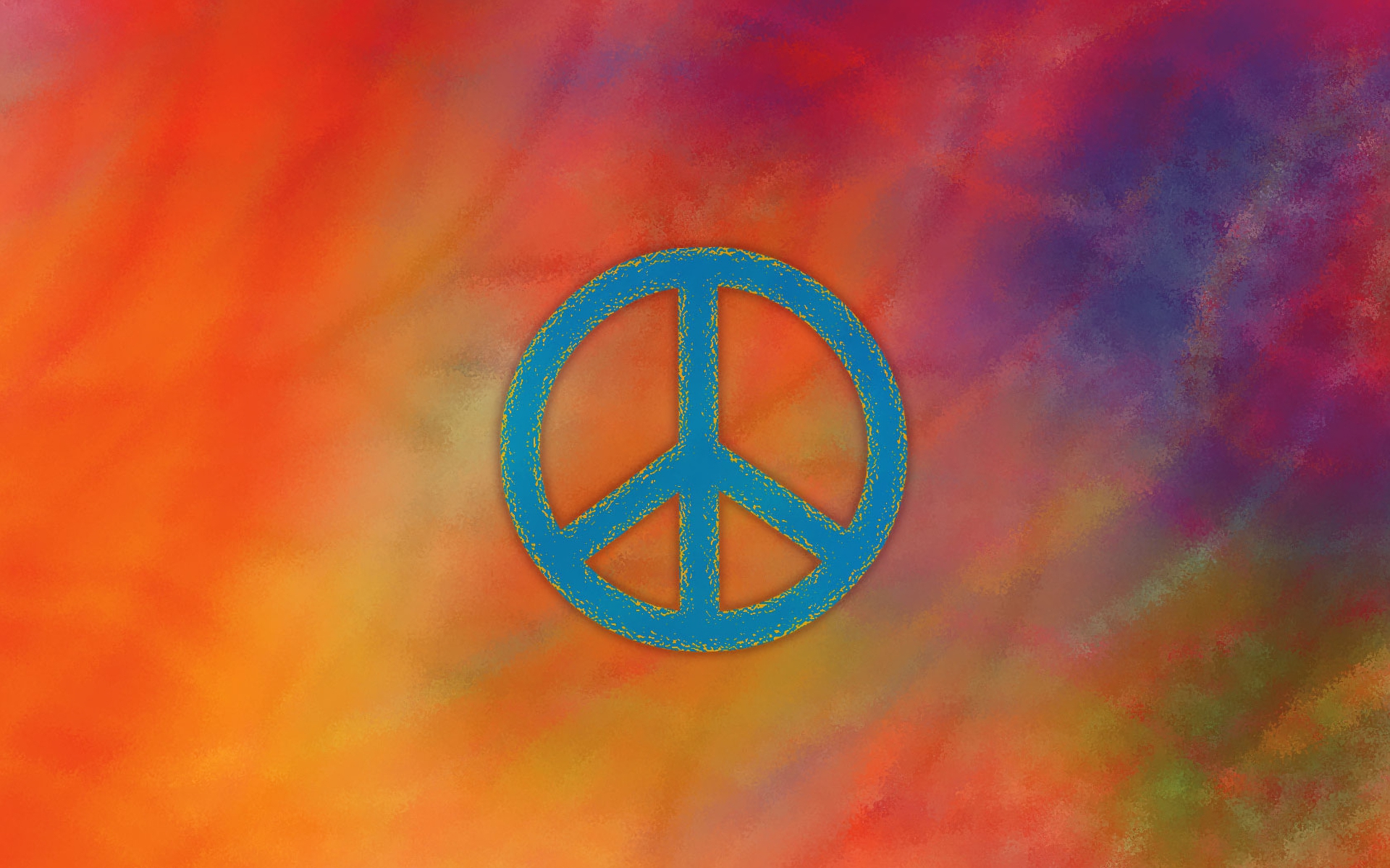 Colorful Peace Sign HD Wallpaper