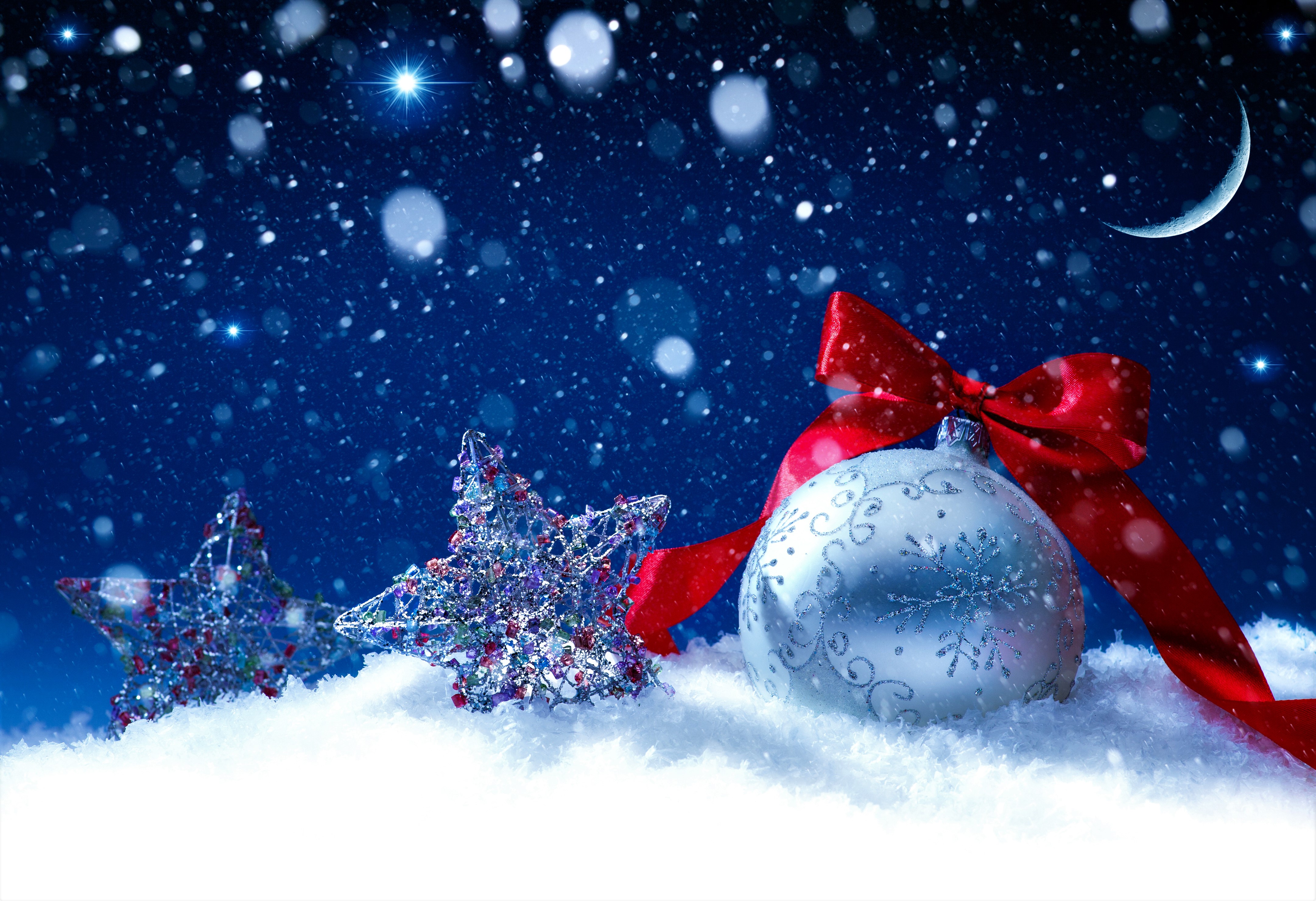 Christmas Ornaments 4k Ultra HD Wallpaper Background