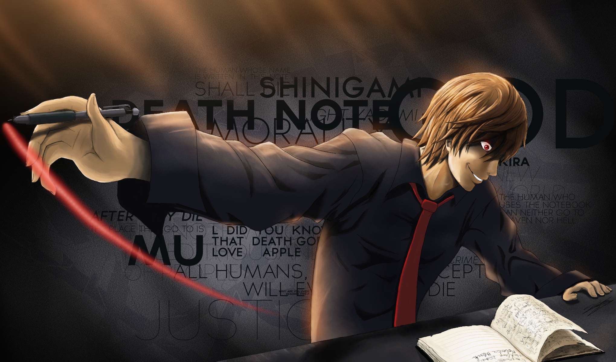 Light Yagami HD Wallpaper Background Image 2040x1200