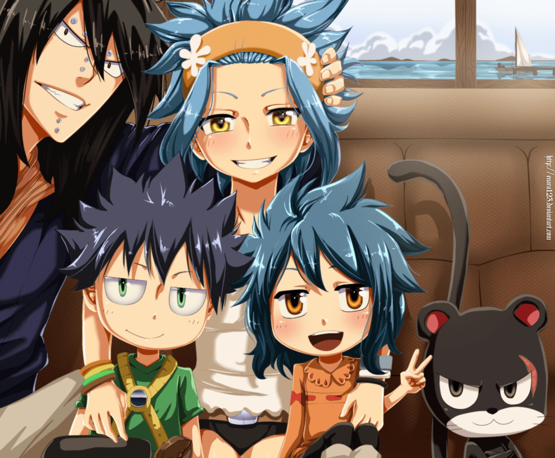 Download Child Panther Lily (Fairy Tail) Levy McGarden Gajeel Redfox