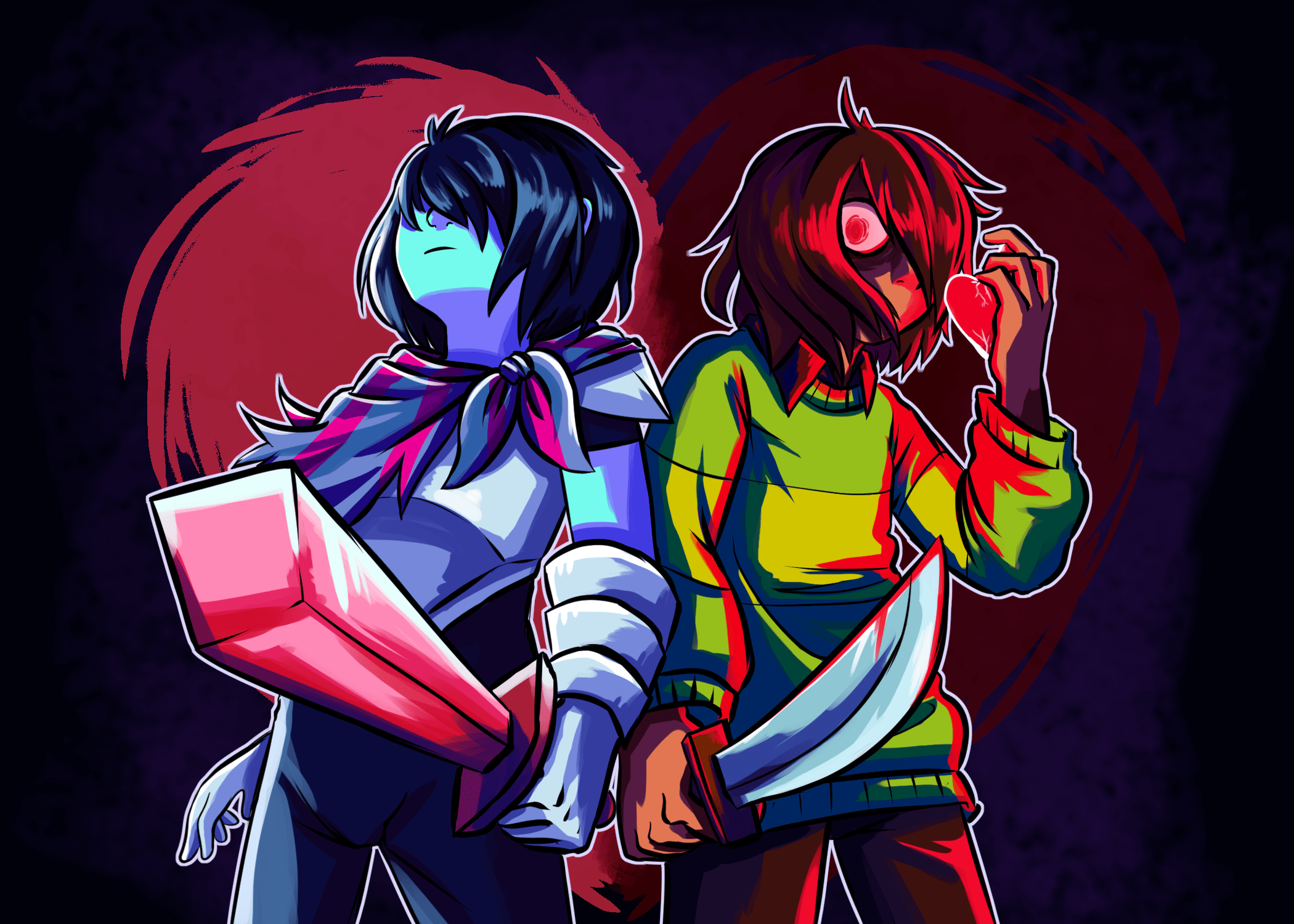 Download Kris (deltarune) Chara (Undertale) Video Game Deltarune HD