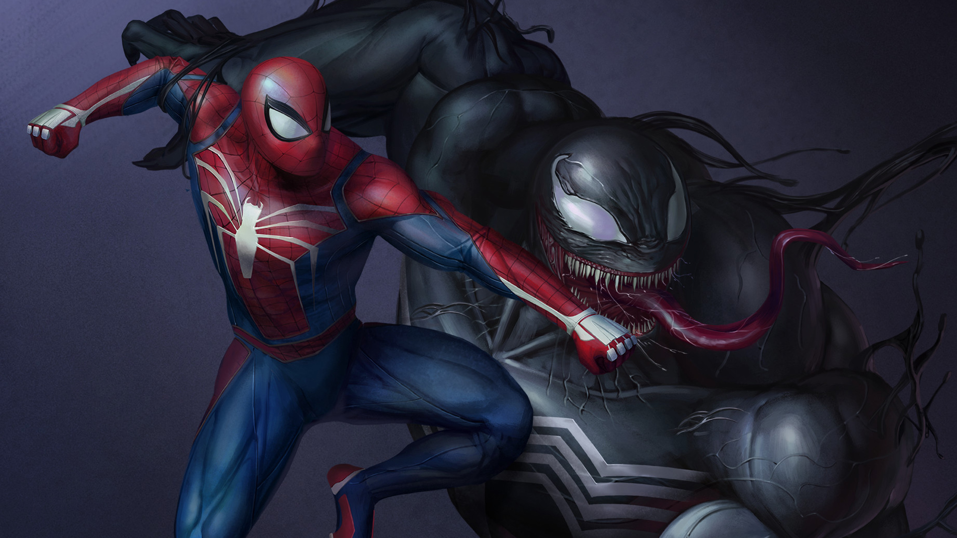 SpiderMan vs Venom HD Wallpaper Background Image 1920x1081 ID976756 Wallpaper Abyss