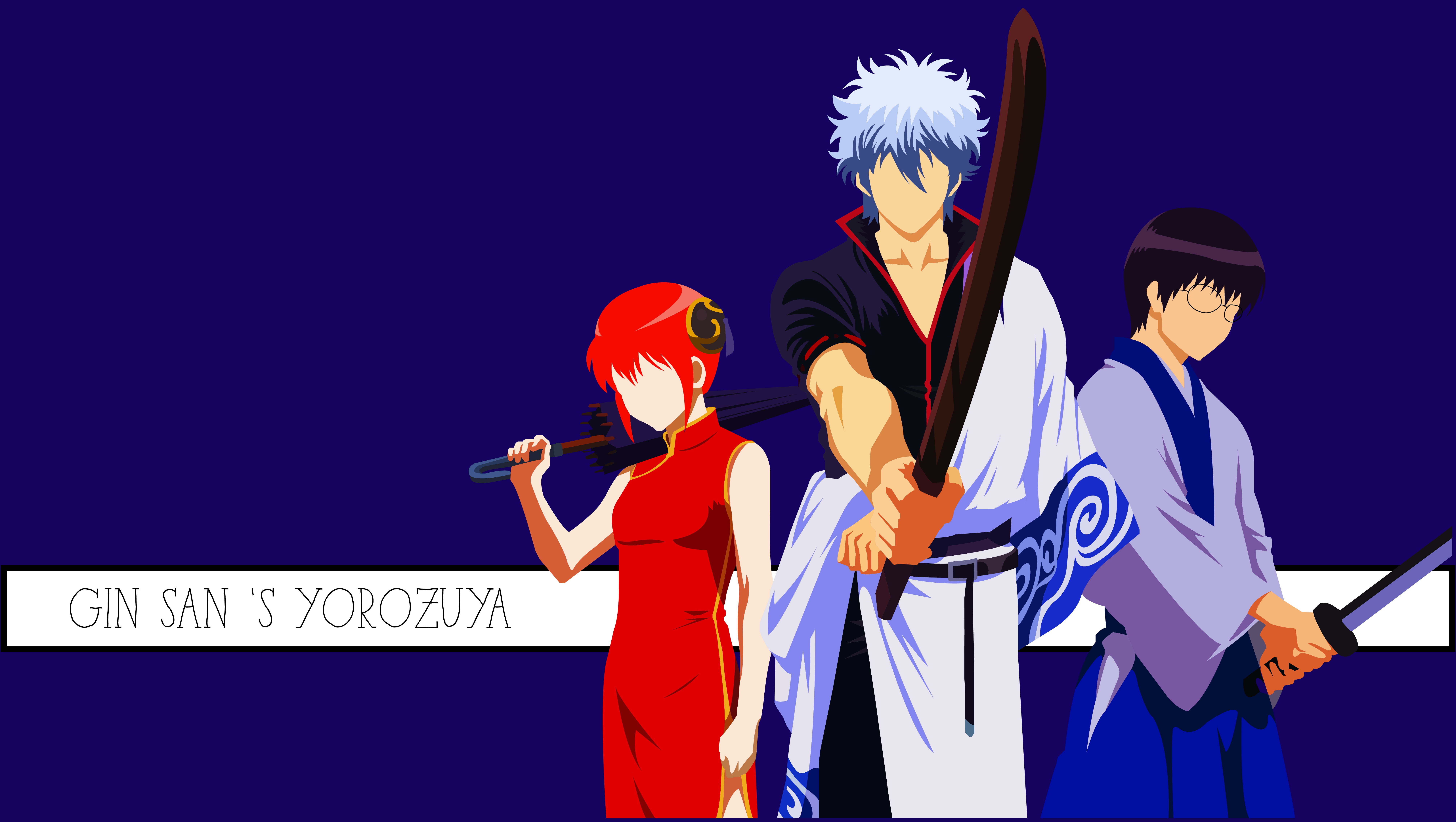 Download Shimura Shinpachi Kagura (Gintama) Gintoki Sakata Anime