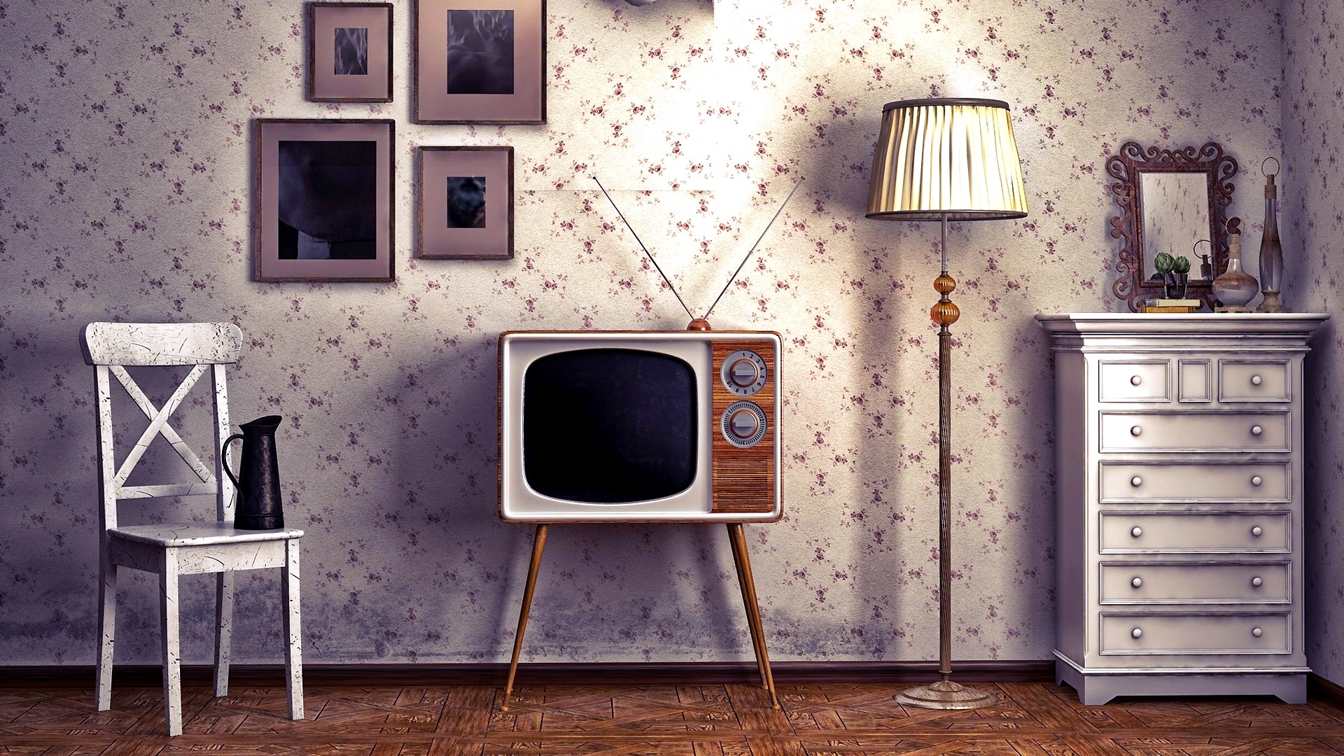 Download Television Retro Photography Vintage HD Wallpaper