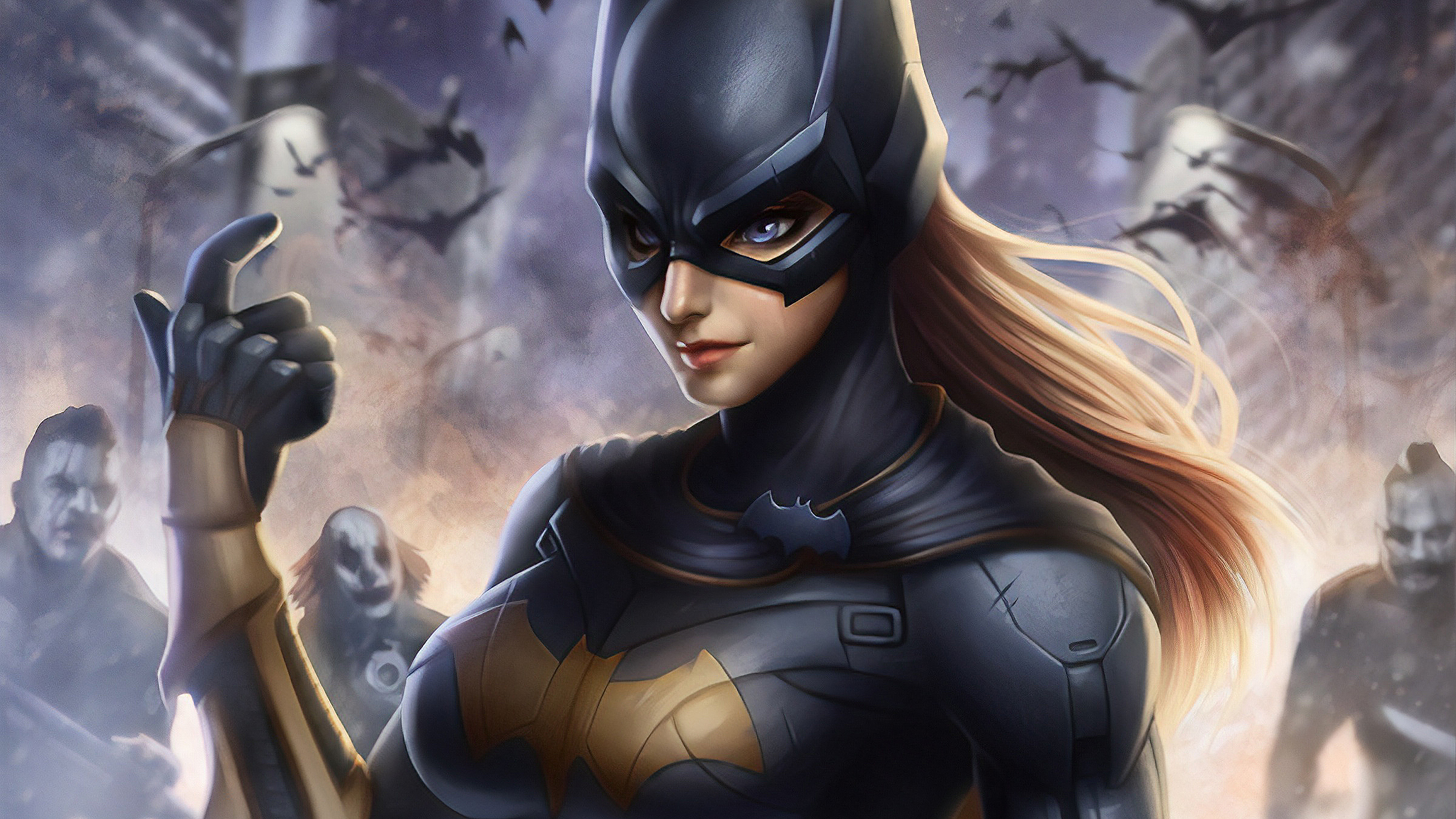 Download DC Comics Blue Eyes Comic Batgirl HD Wallpaper by Sam DelaTorre