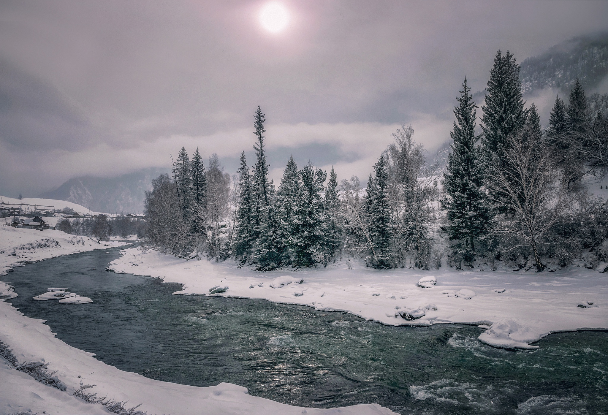 River HD Wallpaper Background Image 2048x1398