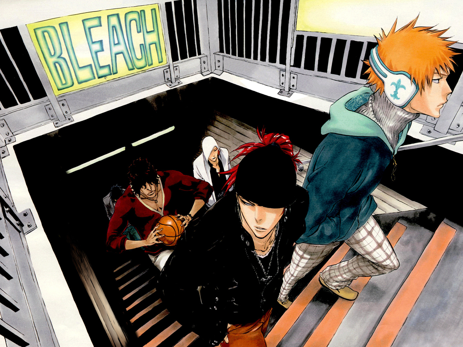 Bleach HD Wallpaper: Renji, Yasutora, and Ichigo in Action