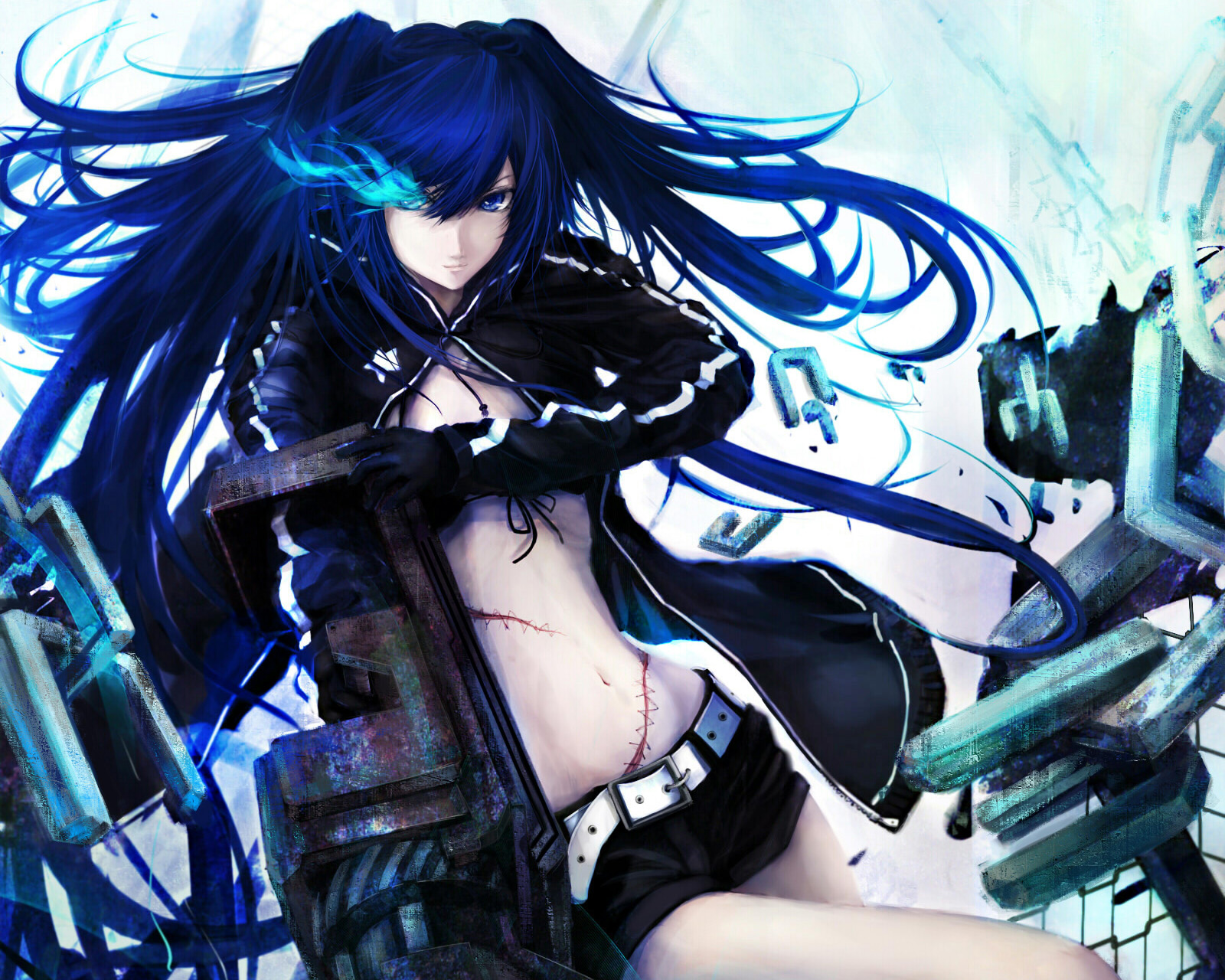 Download Anime Black Rock Shooter Wallpaper