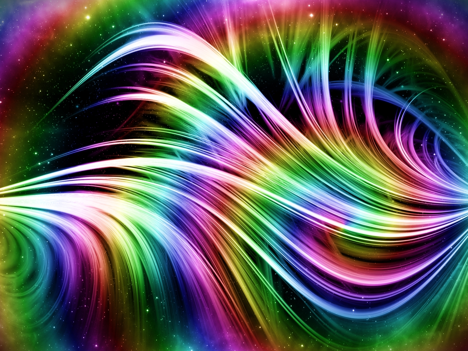 Abstract Colors Artistic Abstract Rainbow Wallpaper
