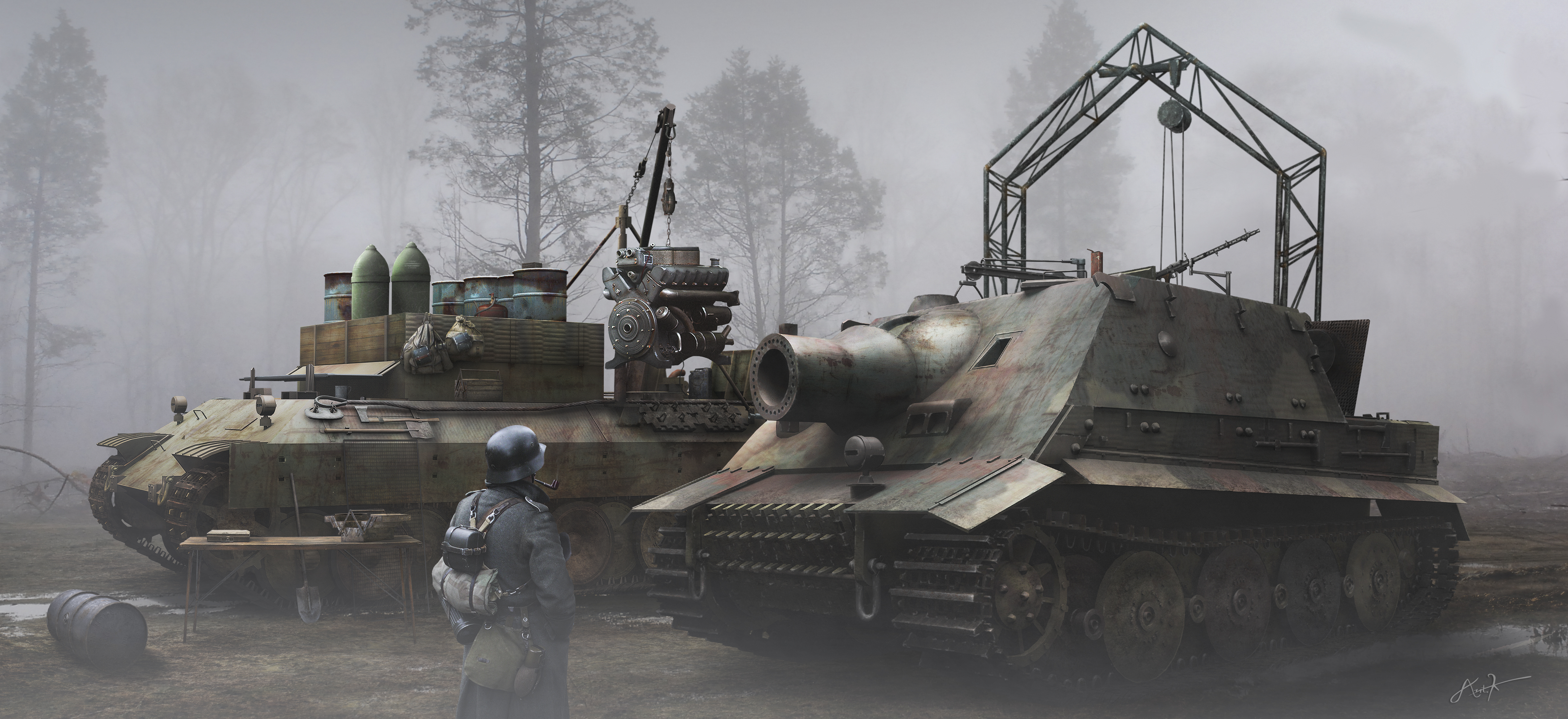 Panzer 4k Ultra HD Wallpaper Hintergrund 4797x2200