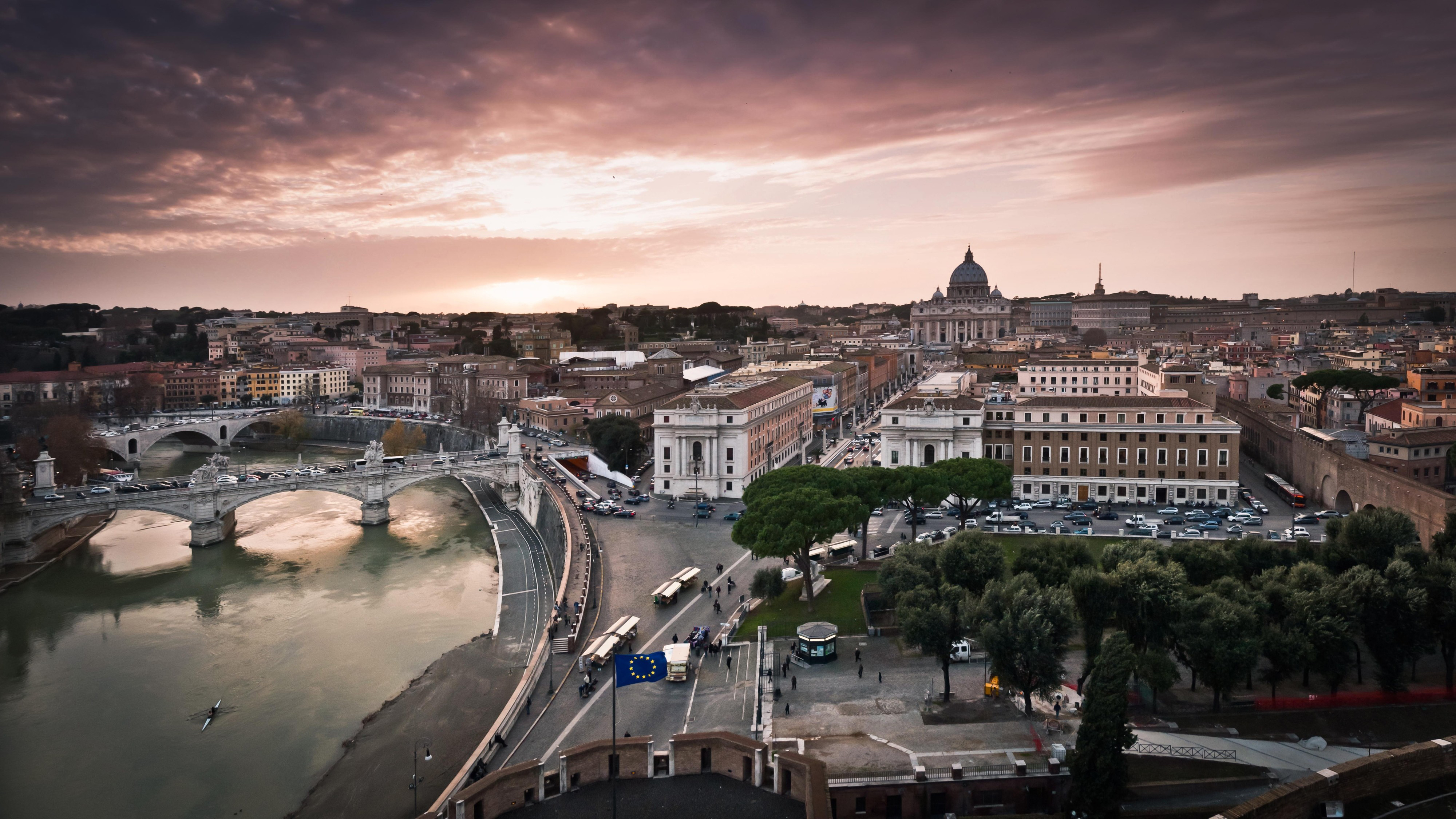 Stunning 4K Ultra HD Wallpaper of ManMade Wonders in Rome