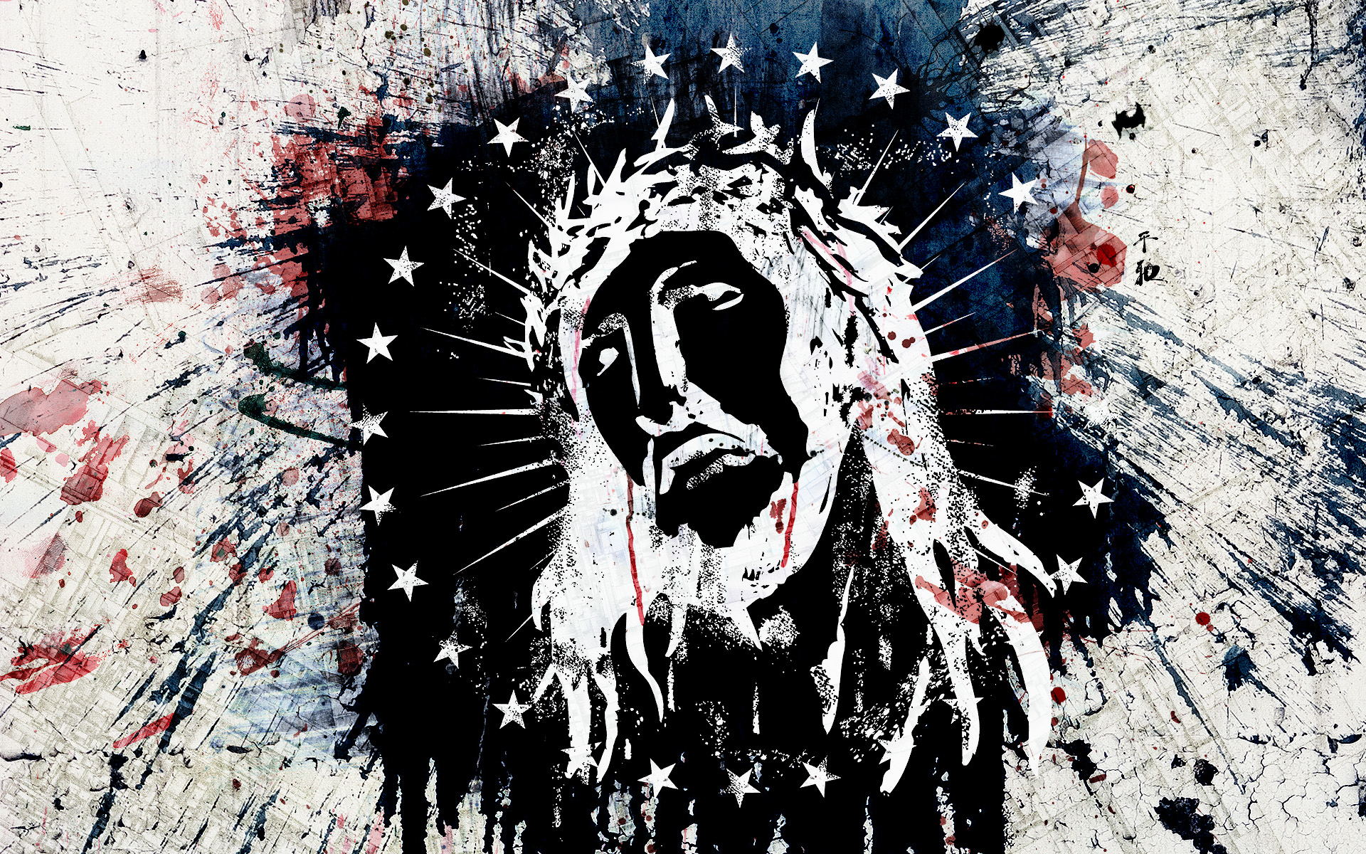 Jesus Abstract Wallpaper