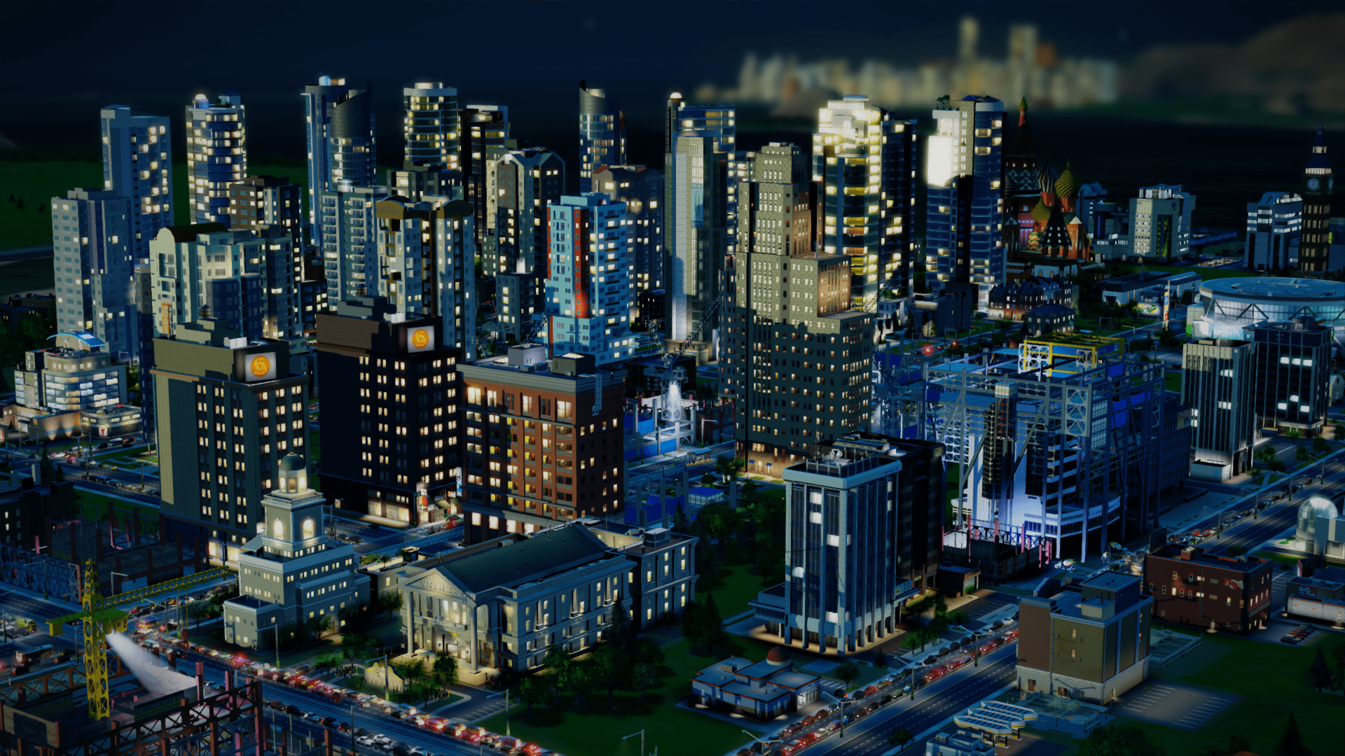 Simcity Nightscape Download Your Free Hd Wallpaper