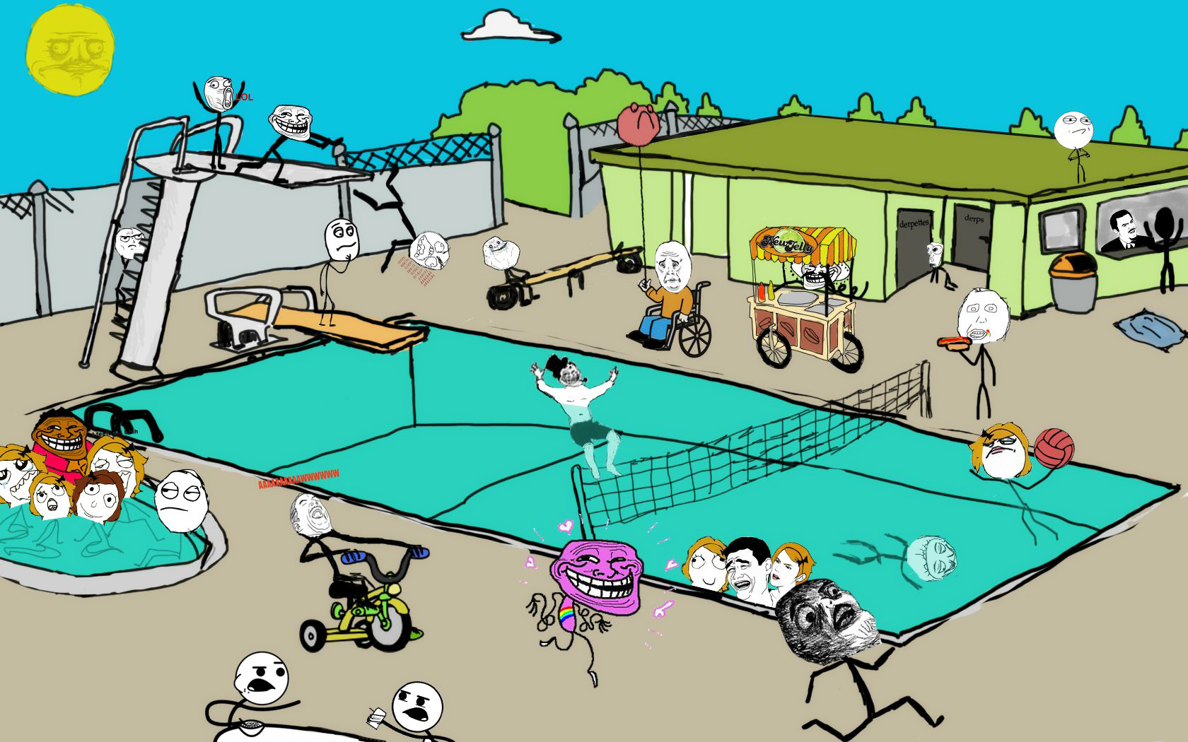 meme party by ha_you_fell