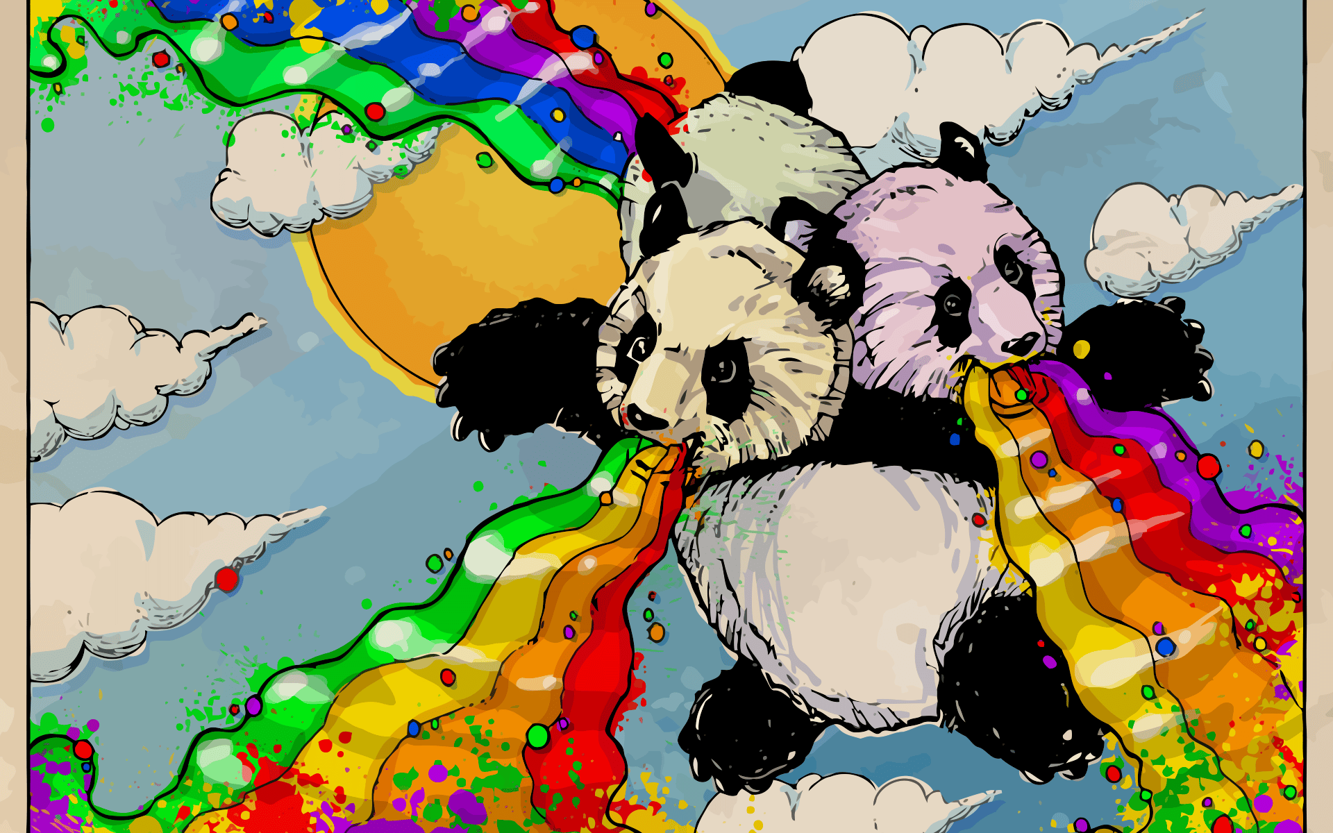 Rainbow Panda