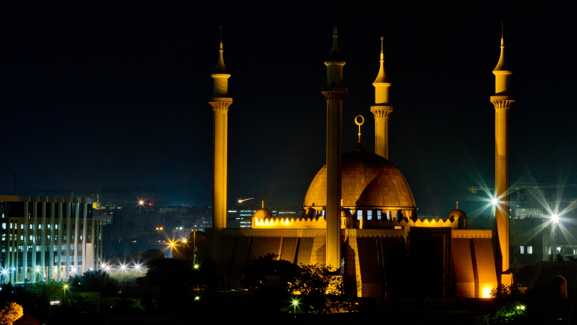 Download Religious Abuja National Mosque HD Wallpaper
