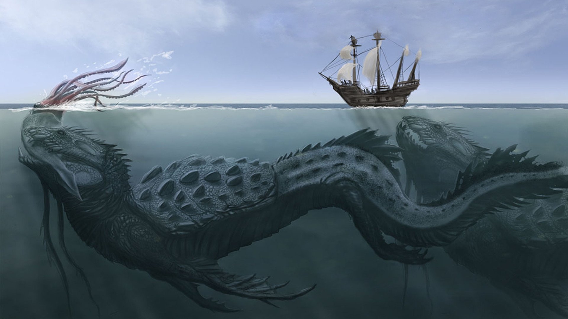 Sea Monster HD Wallpaper Background Image 1920x1080 ID552343