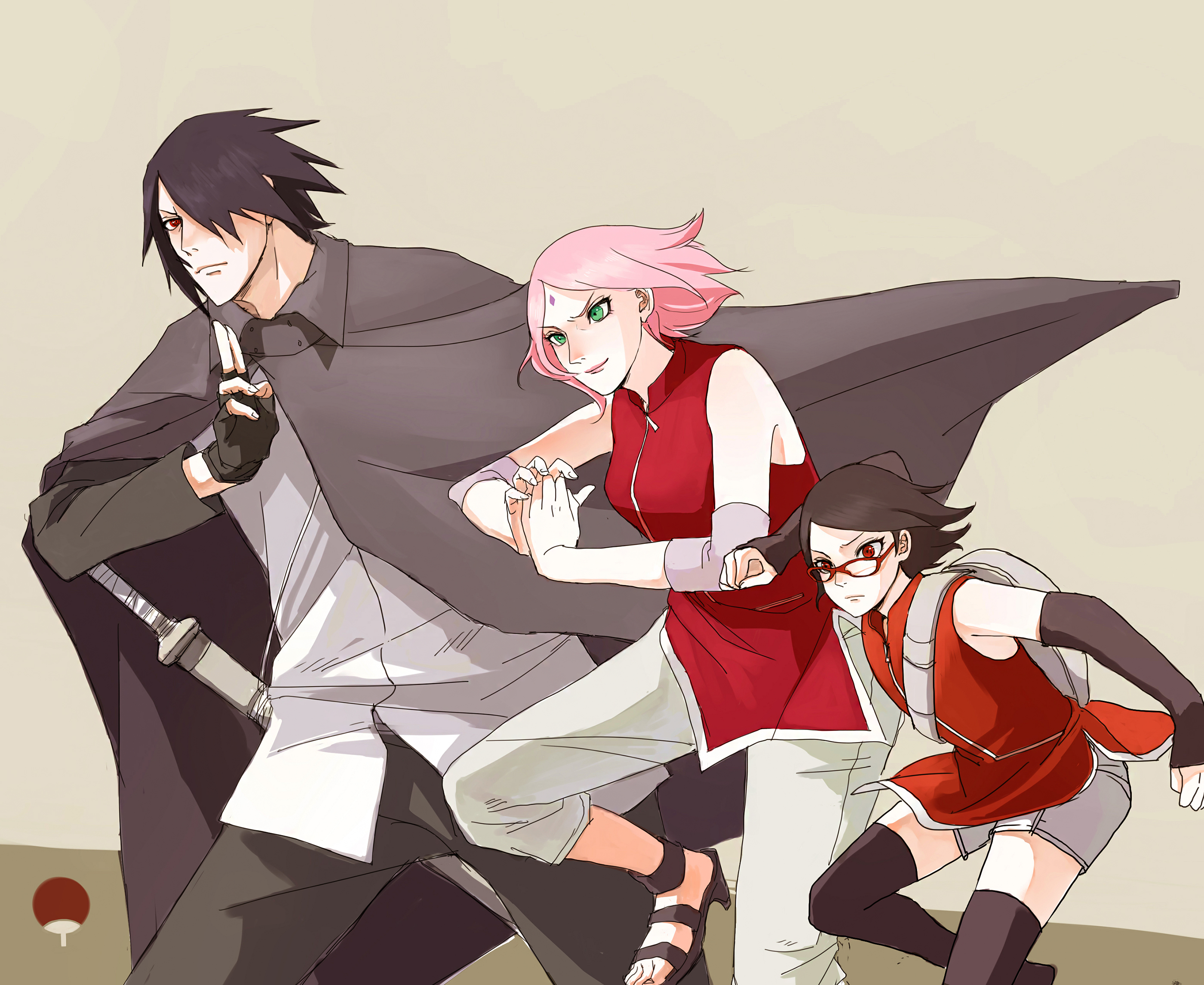 Sasuke's family 2 Full HD Wallpaper and Background Image 2800x2291