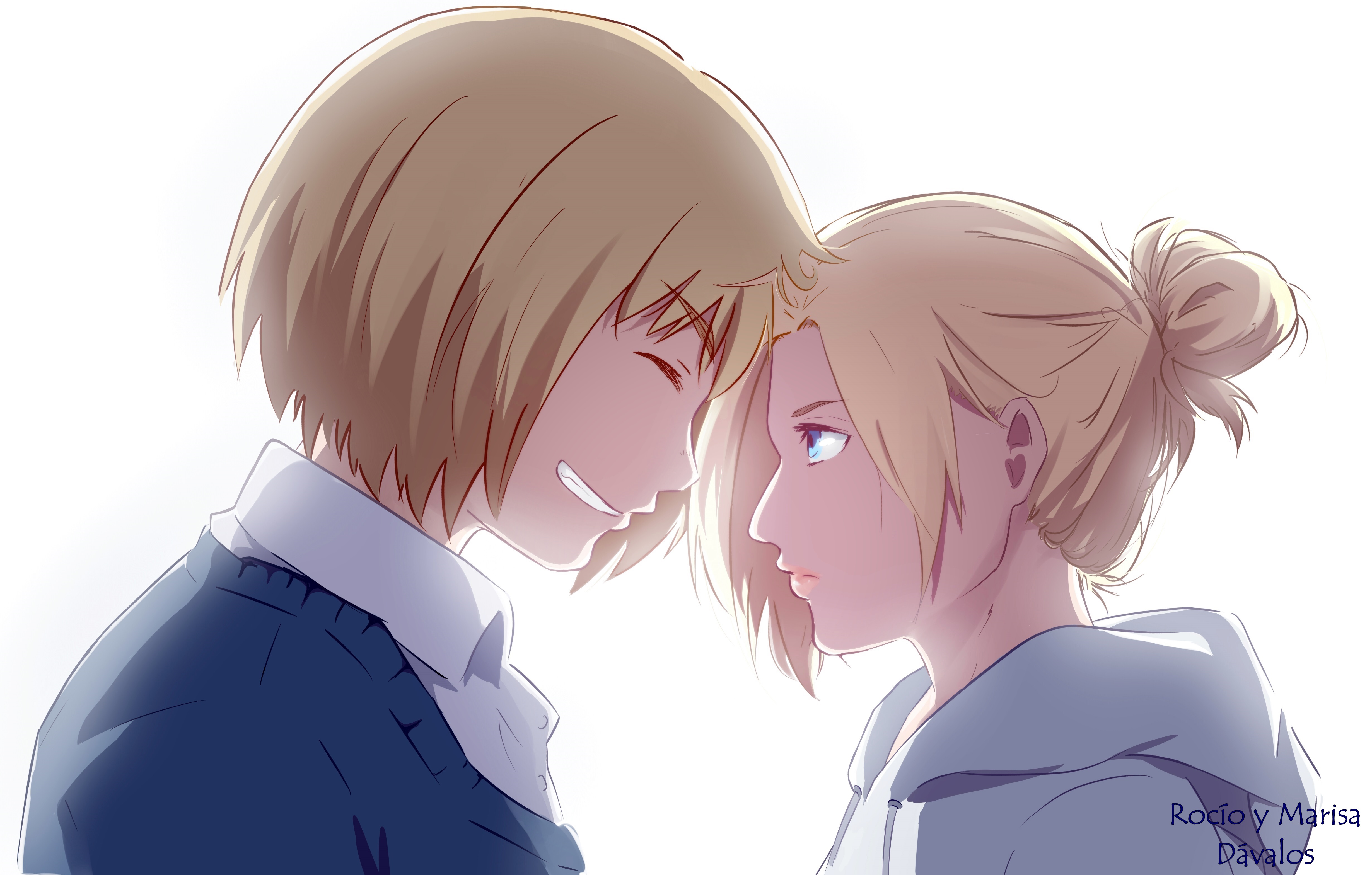 Annie and Armin 4K Ultra HD Attack on Titan Wallpaper by Rocio Marisa