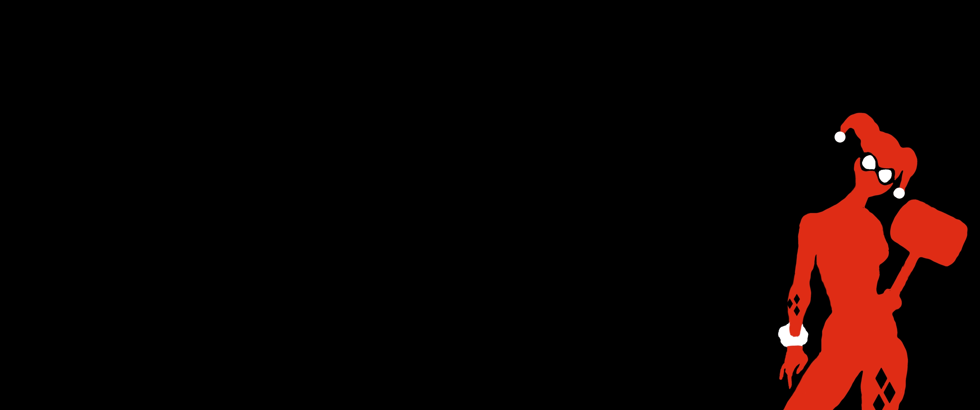 Harley Quinn Black Wallpaper