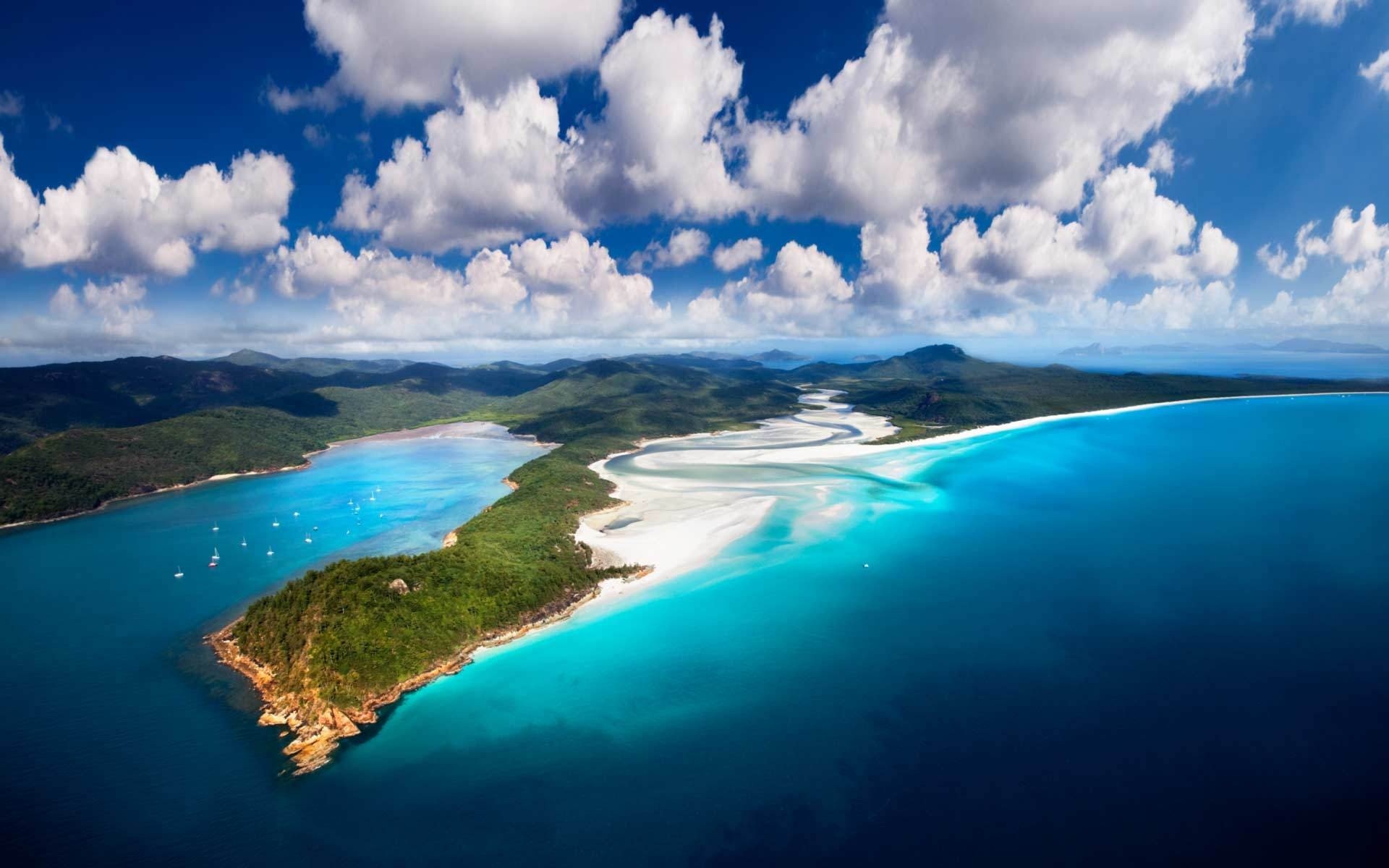 Download Blue Cloud Australia Queensland Whitsunday Islands Ocean