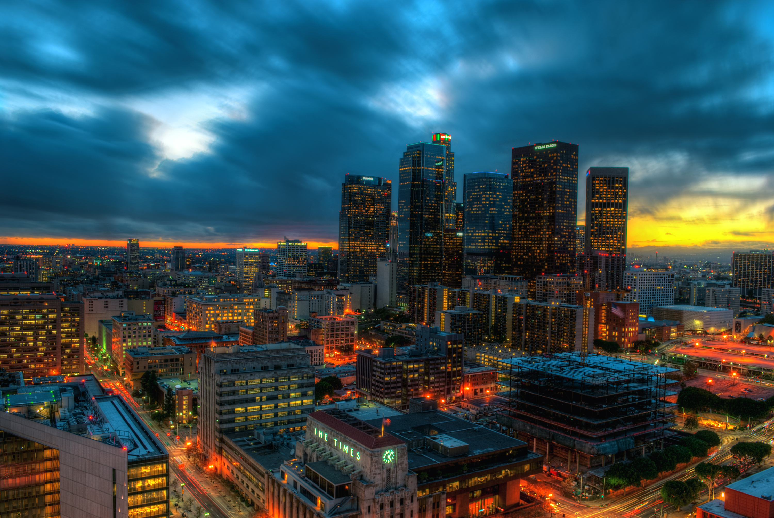 Los Angeles Sunset Fond d'écran HD ArrièrePlan